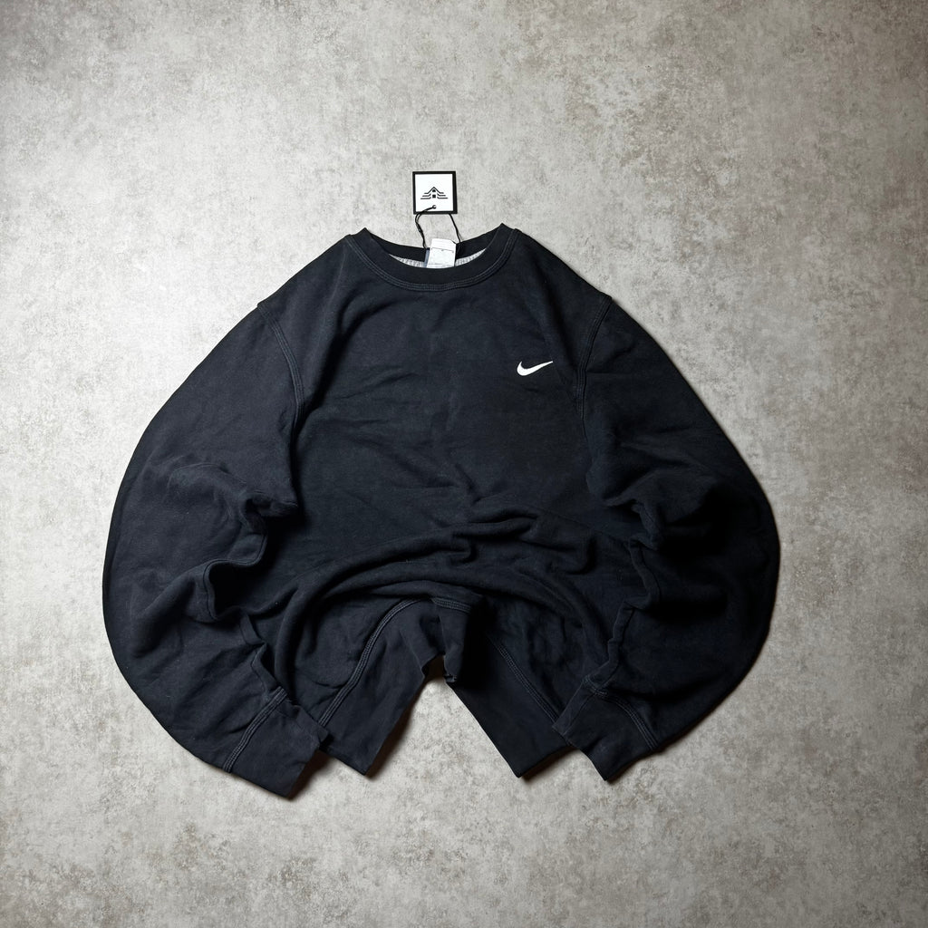 Black Nike Small Swoosh Sweatshirt - Size L