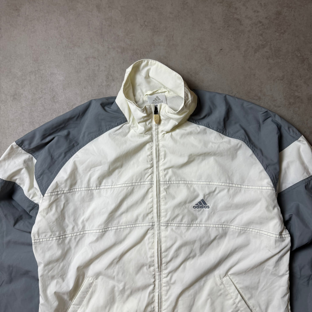 Beige Adidas Vintage Windbreaker - M
