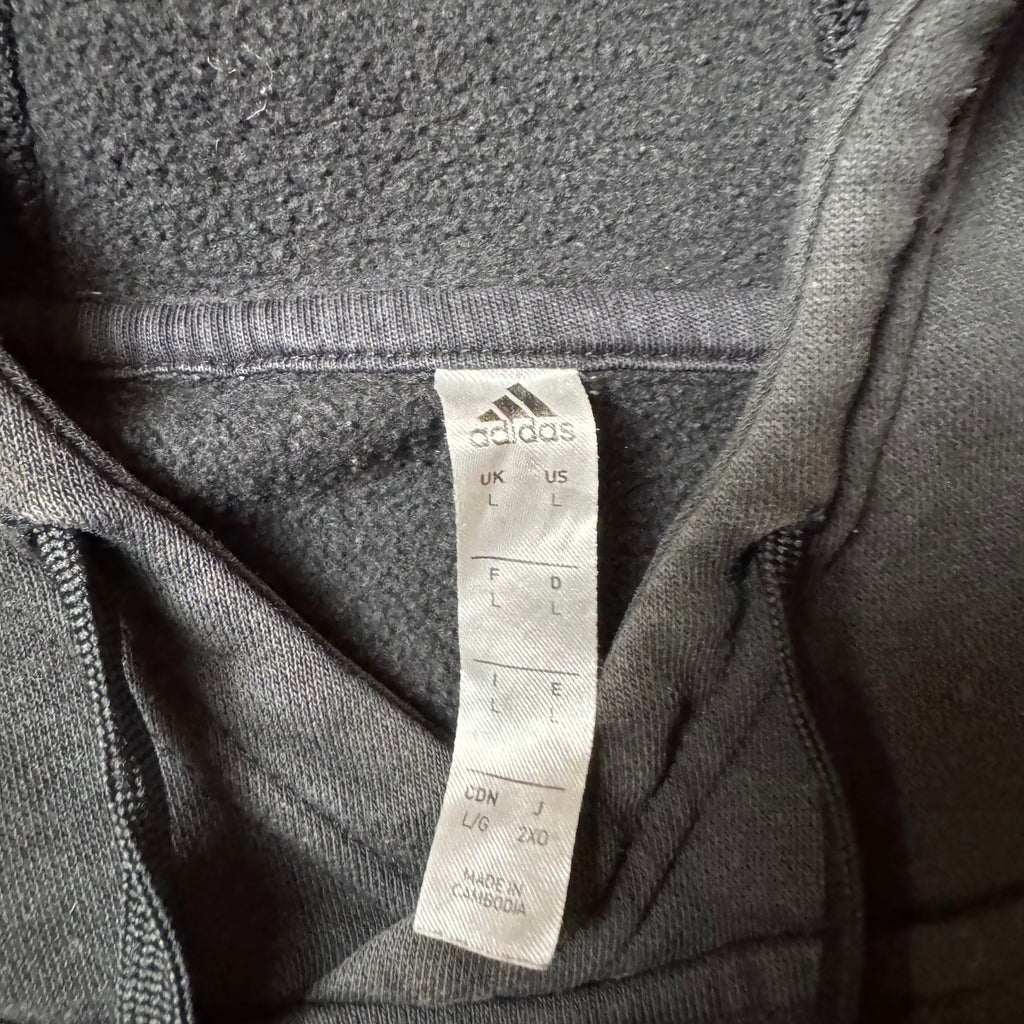 Black Adidas Hoodie - L