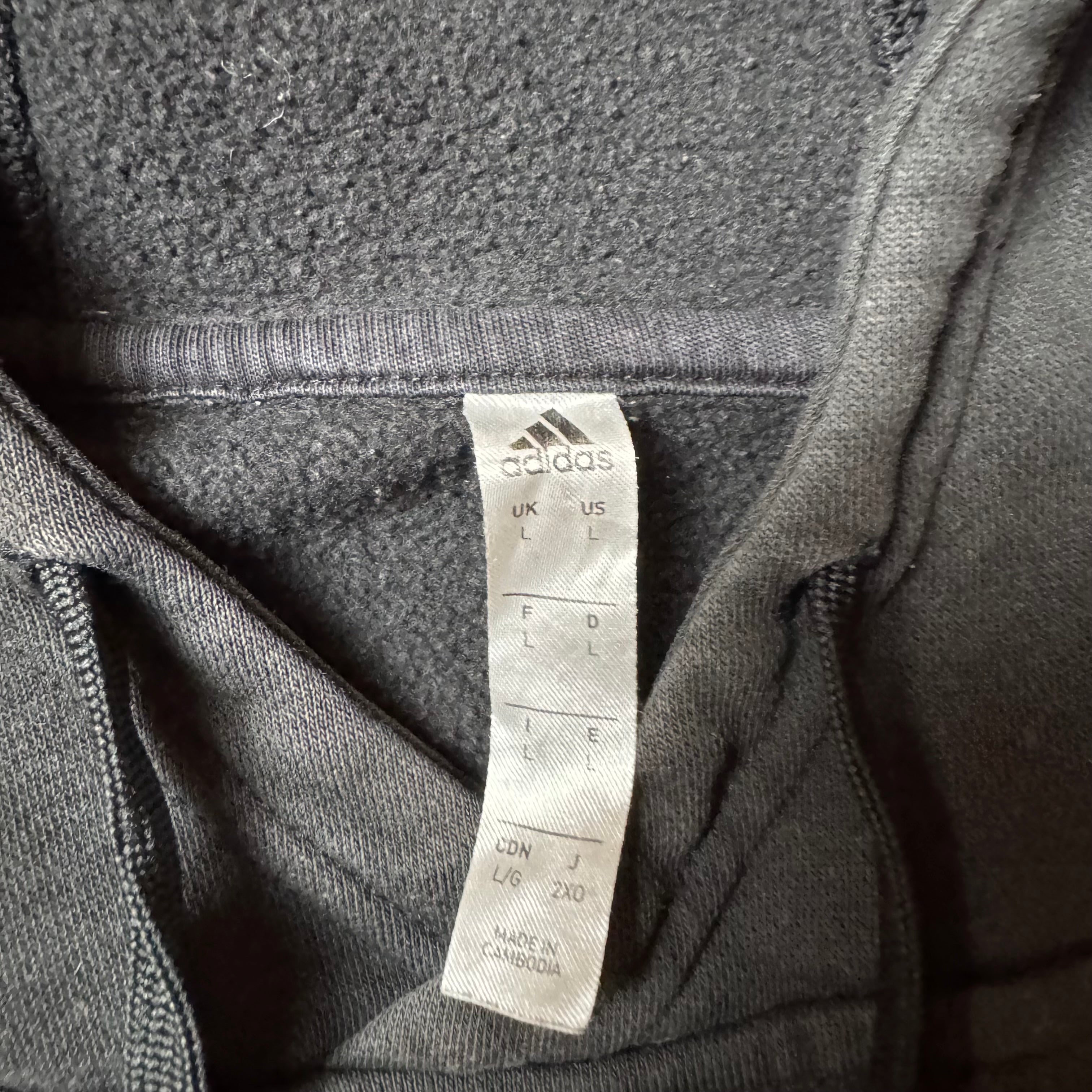 Black Adidas Hoodie - L