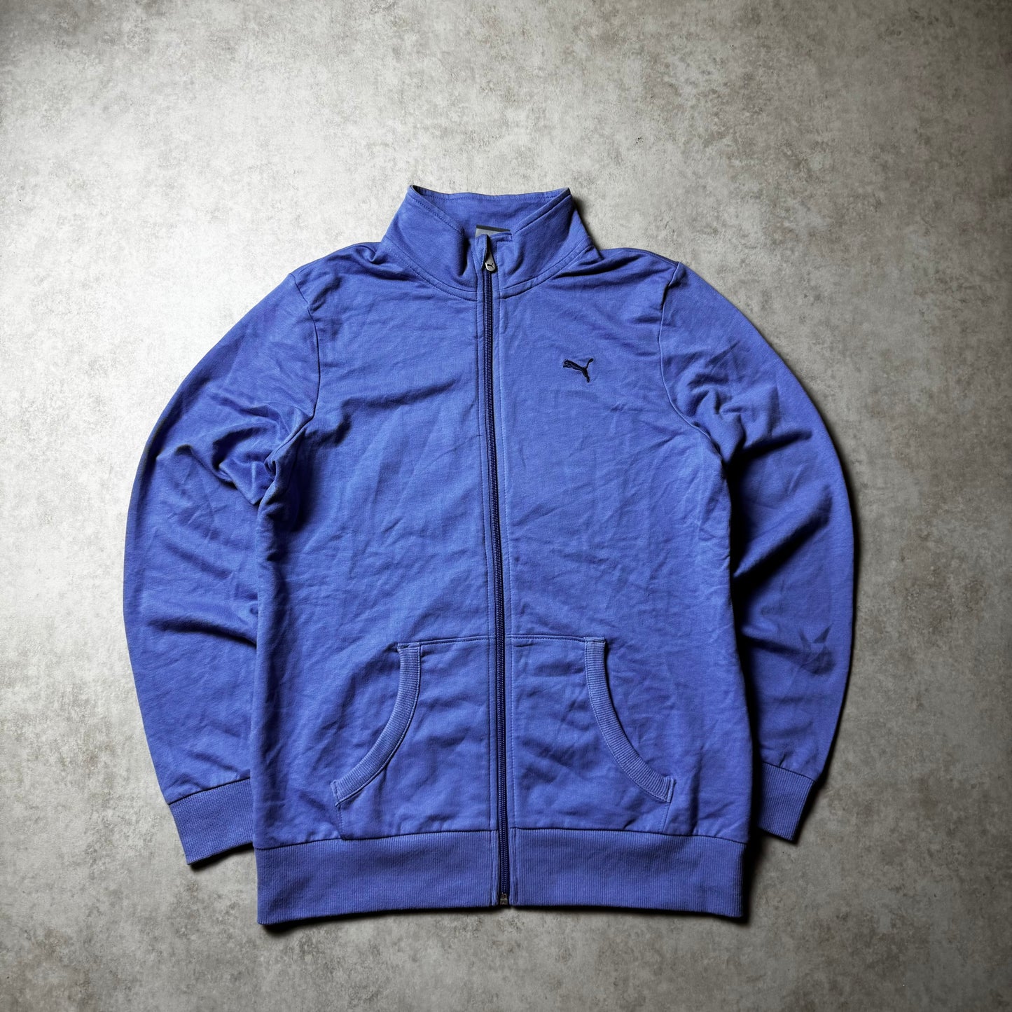 Blue Puma Zip Up Hoodie - L