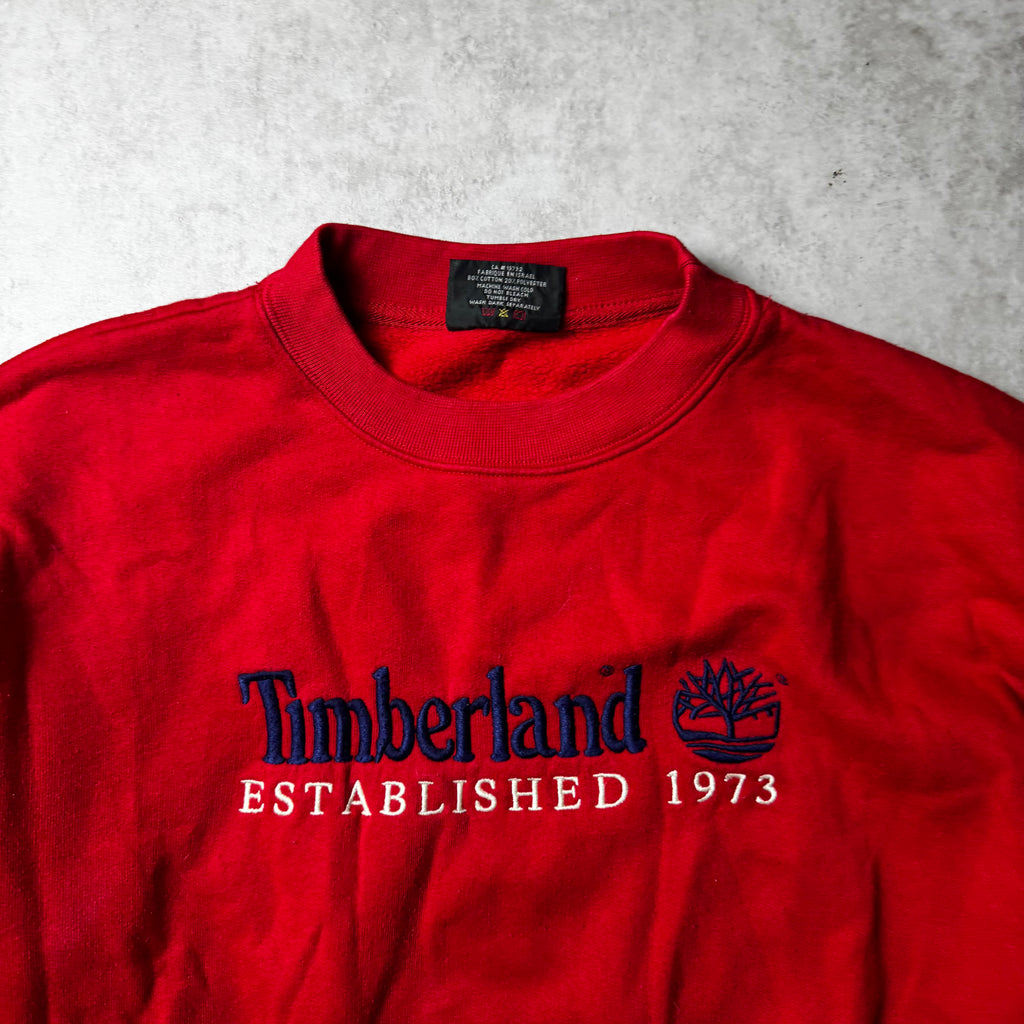 Red Timberland Sweatshirt - M