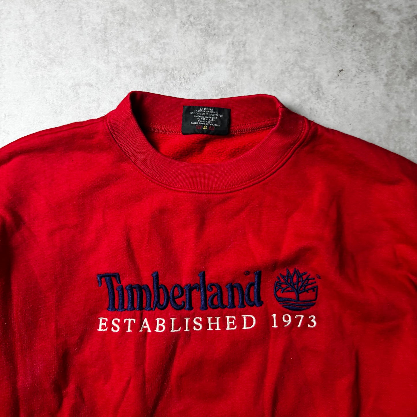 Red Timberland Sweatshirt - M