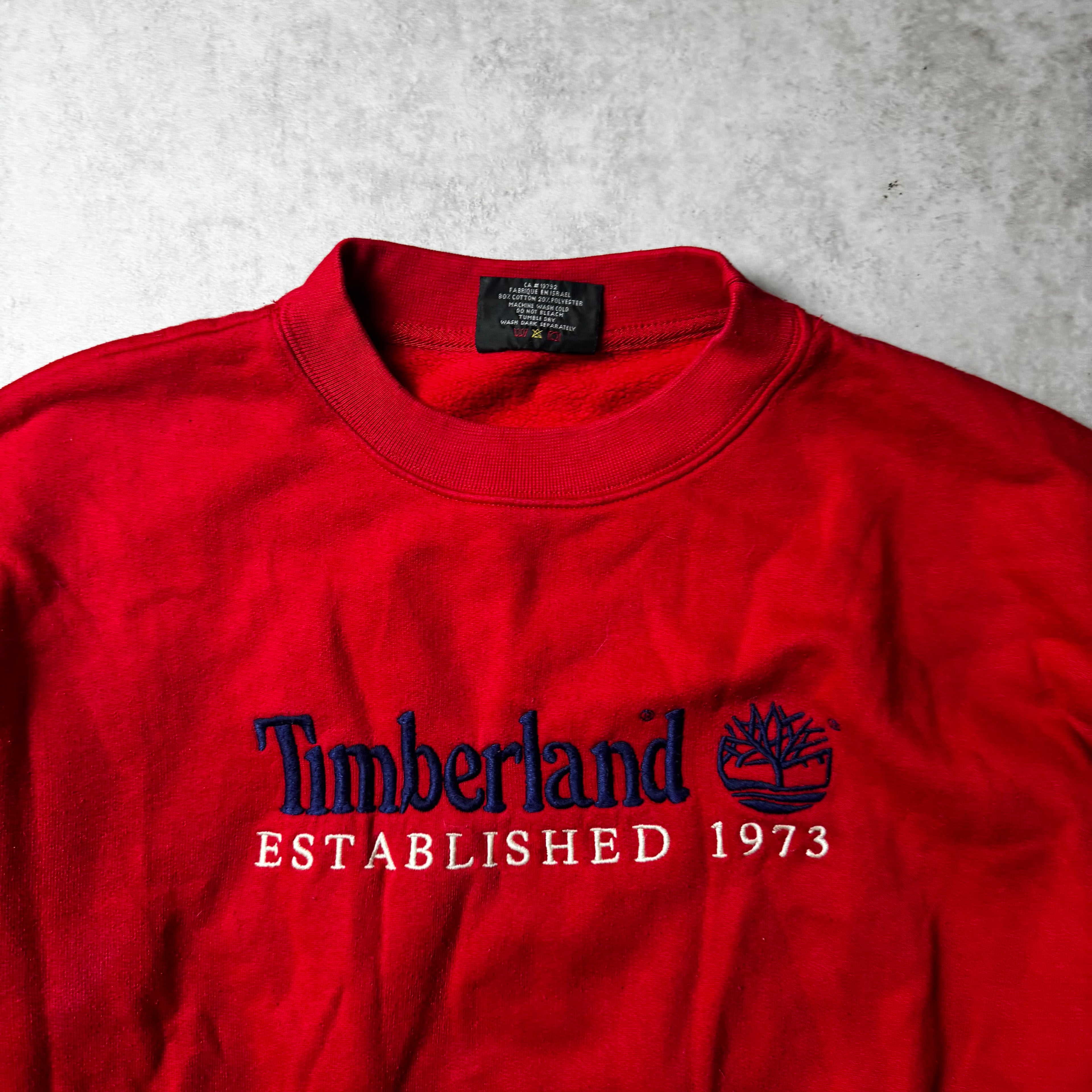 Red Timberland Sweatshirt - M