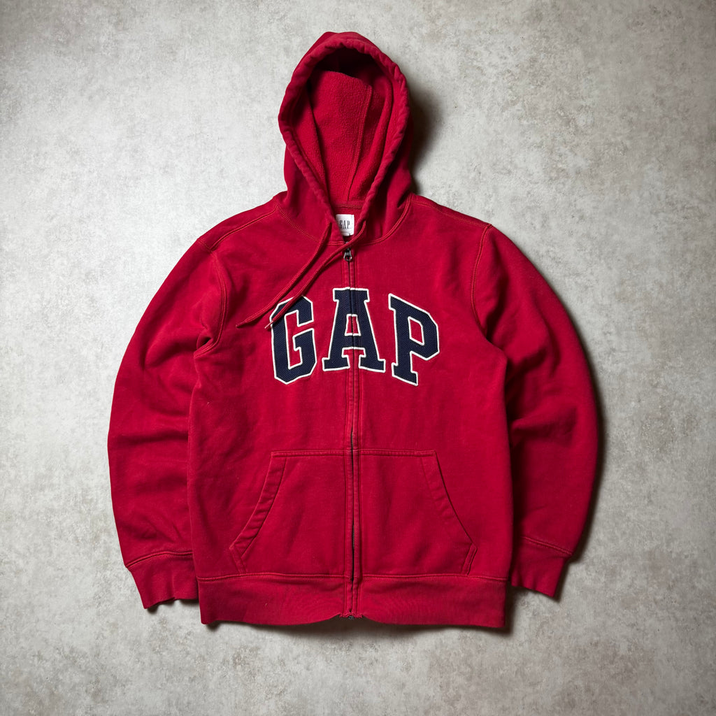 Red GAP Zip Up Hoodie - XS