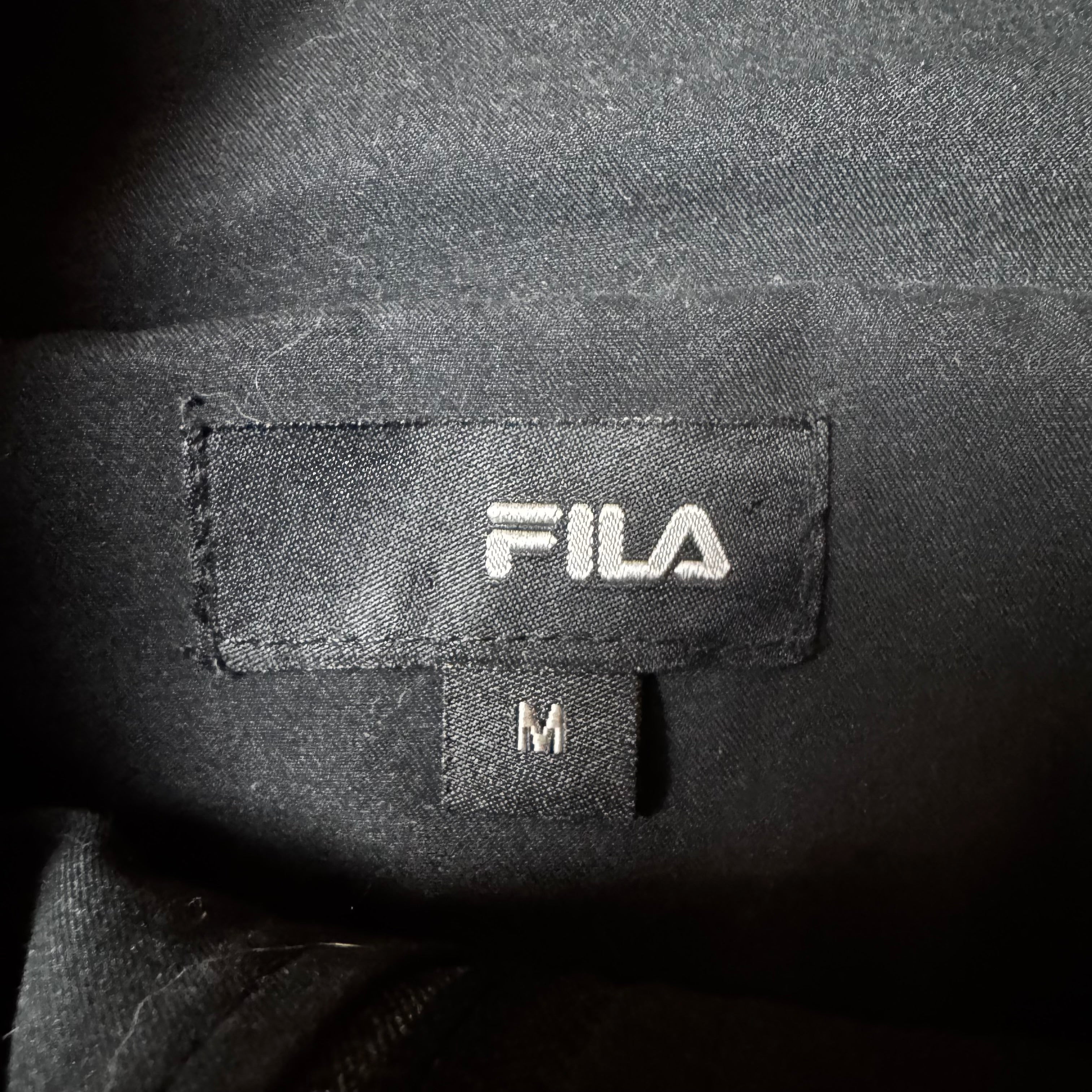 Black Vintage FILA Windbreaker - M