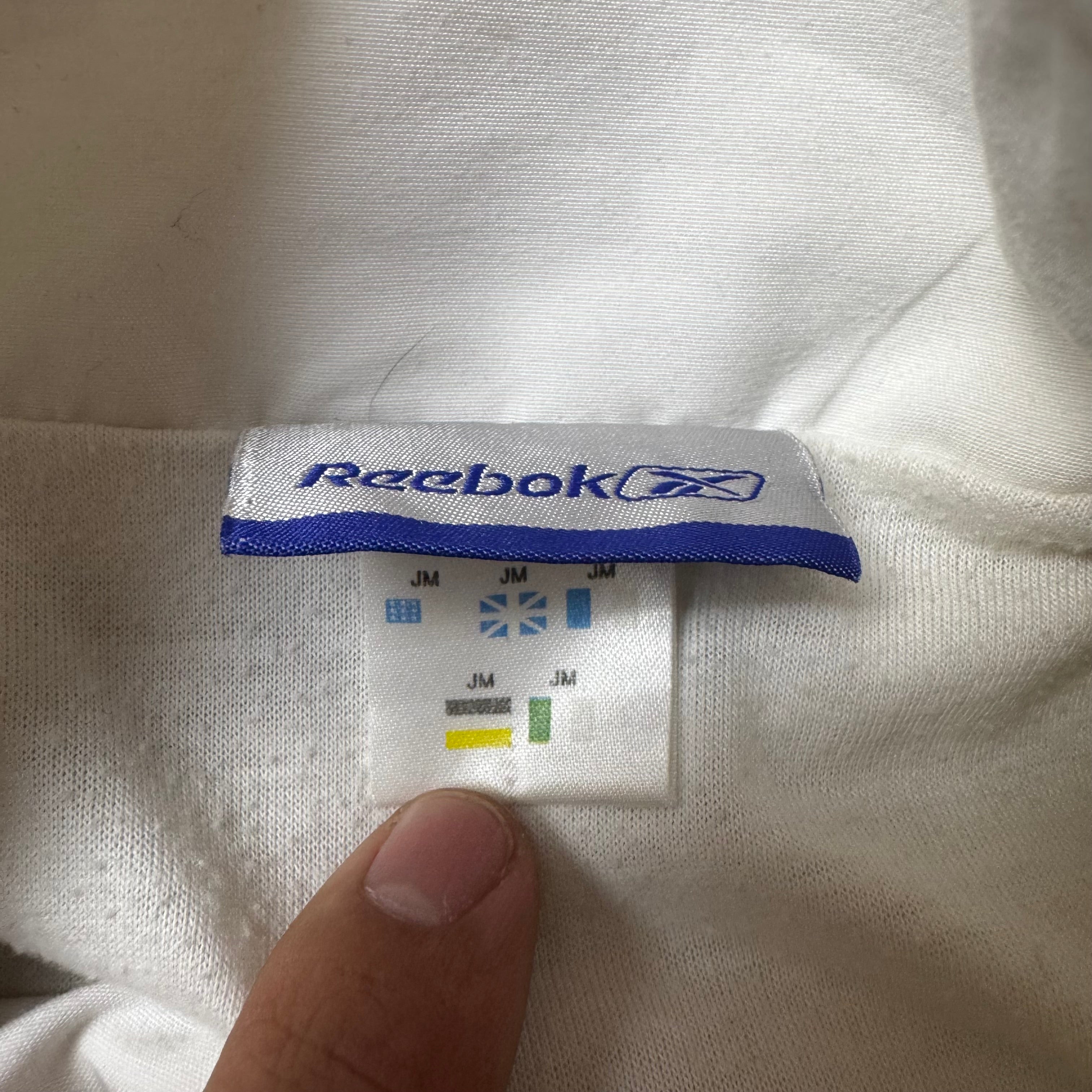 White Vintage Reebok Windbreaker - M