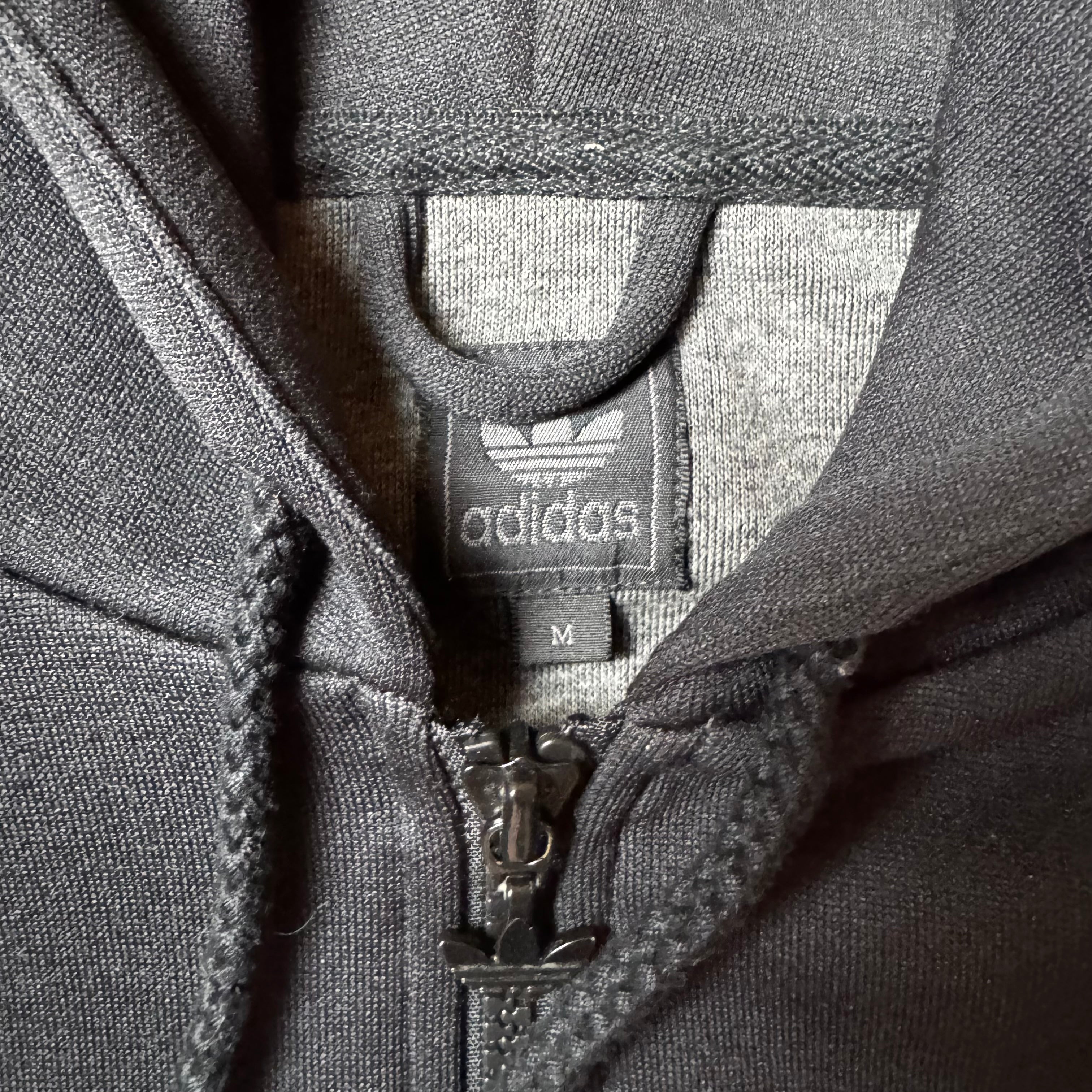 Black Adidas Zip Up Hoodie - M