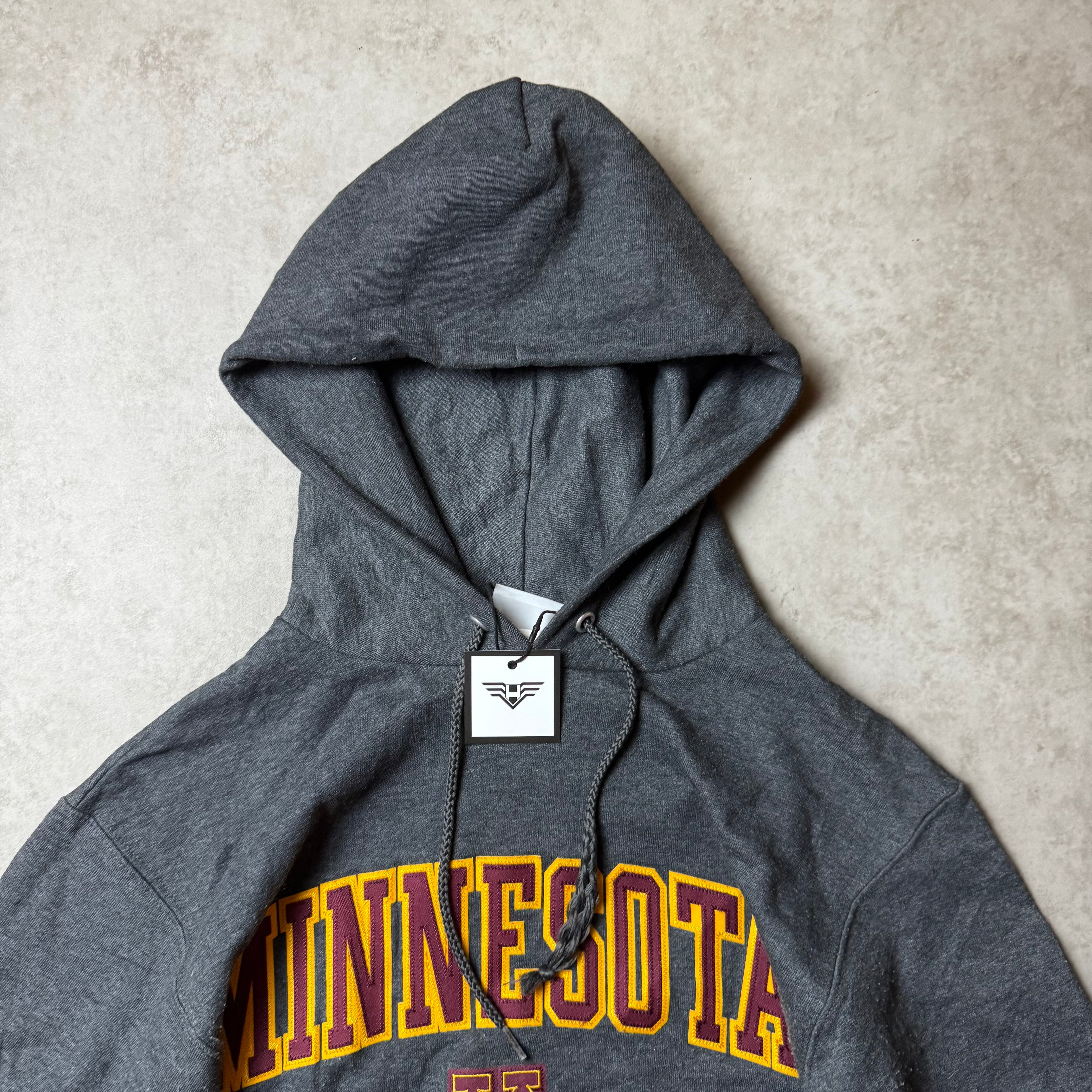 Dark Gray Minnesota Champion Hoodie - Size S