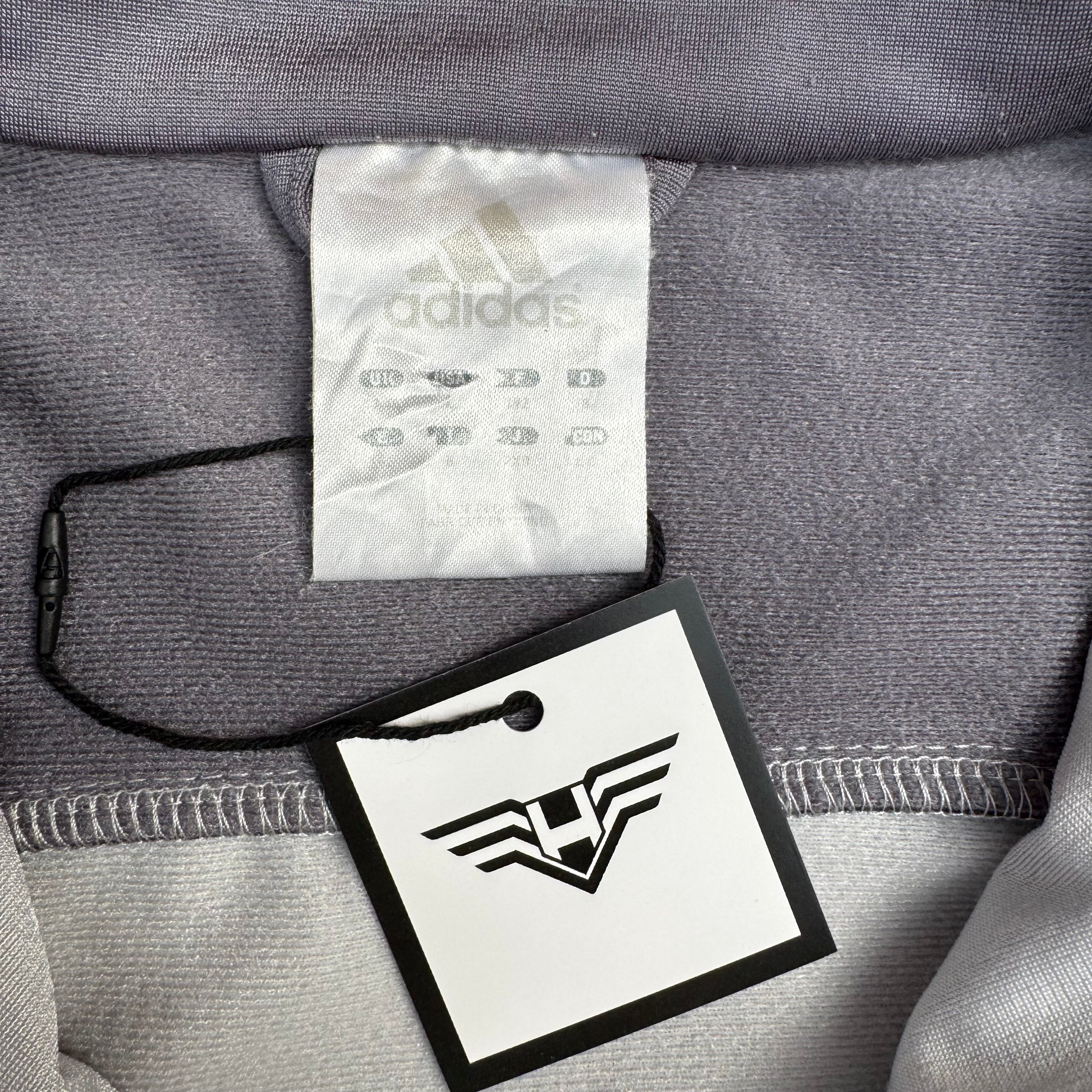 Gray Adidas Trefoil Zip Up - Size L