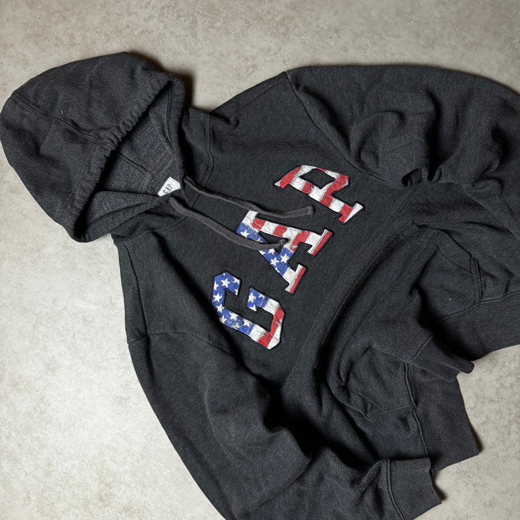 Black GAP Hoodie America - Size M