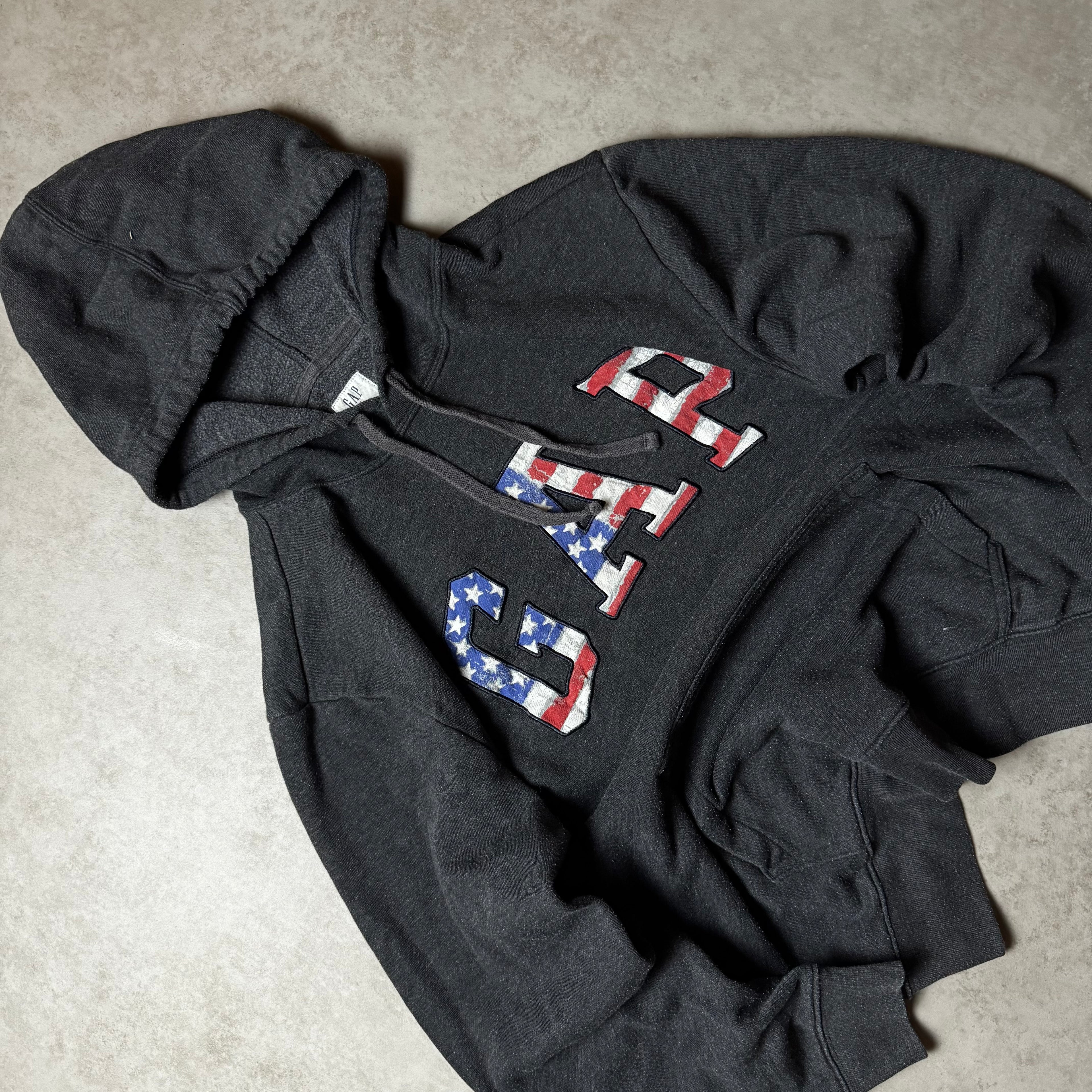 Black GAP Hoodie America - Size M