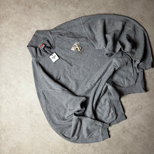 Gray Nike Team Quarter Zip - Size XL
