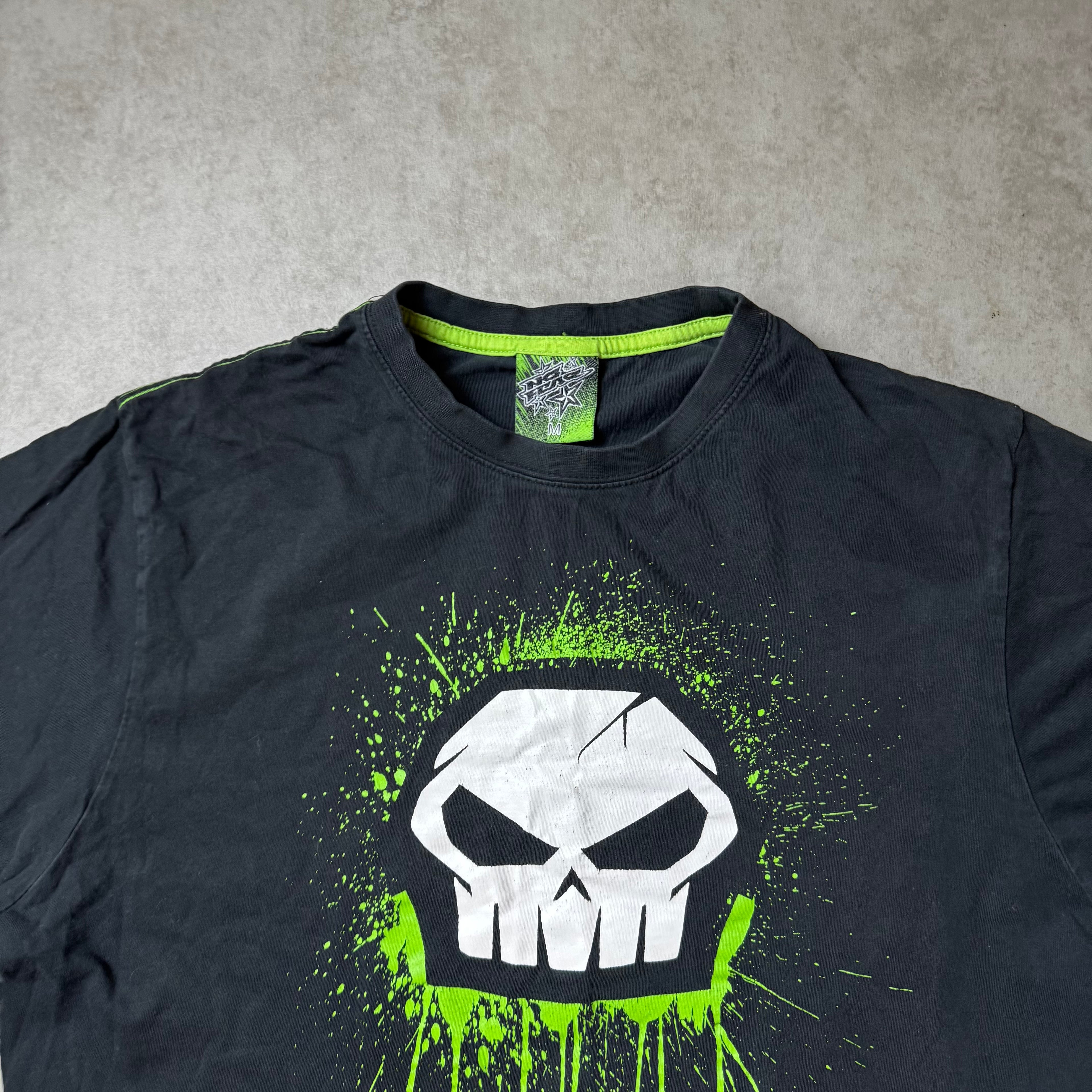 Black y2k No Fear Graphic Tee - M