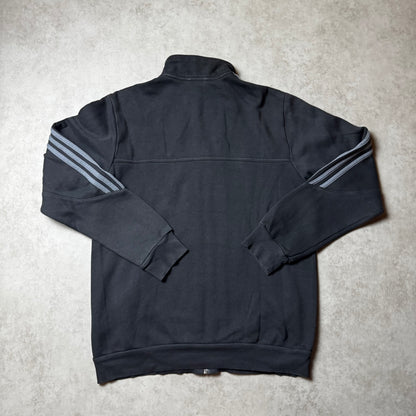 Black Adidas Zip Up Hoodie - L