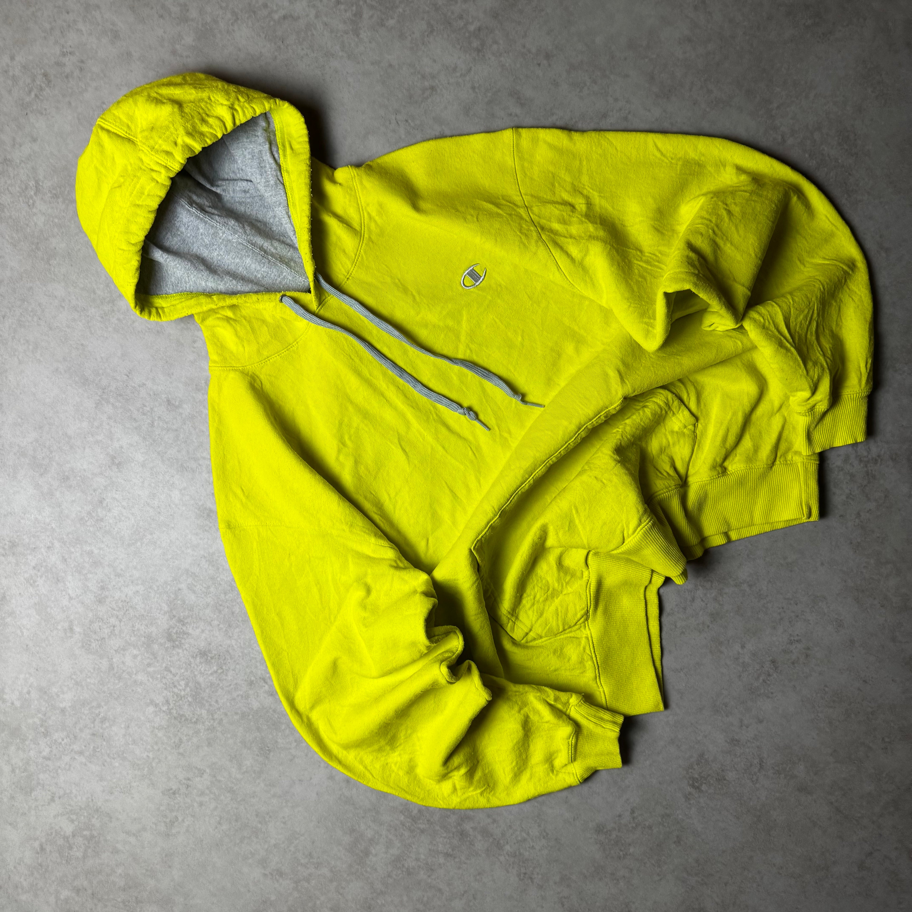 Yellow Champion Hoodie - Size L