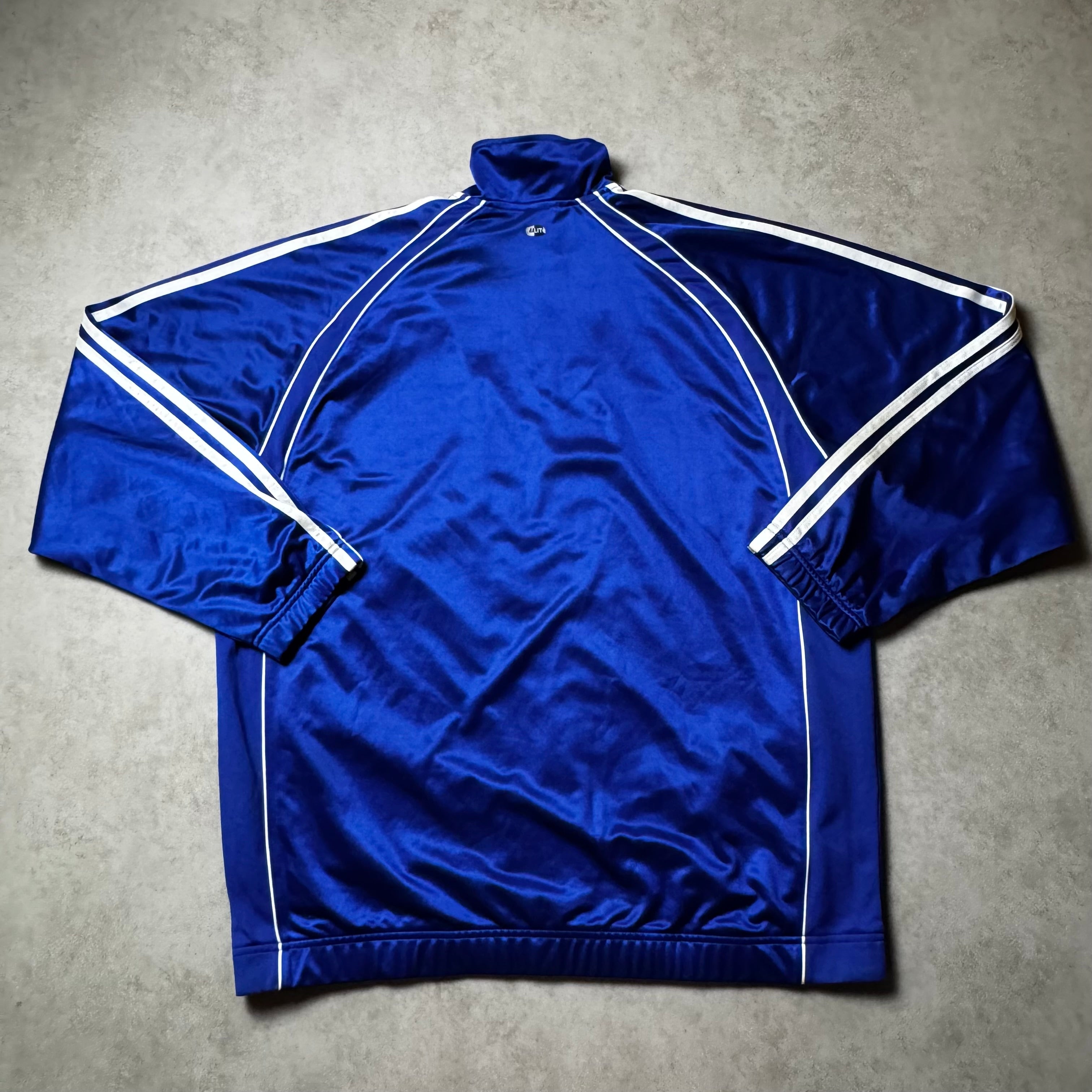 Blue Adidas Vintage Zip Up Hoodie - L (XL)