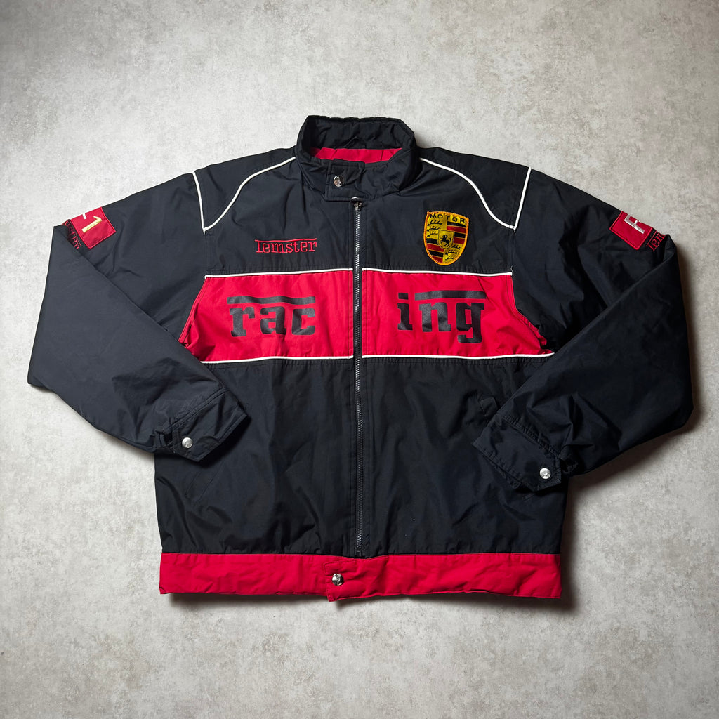 Black Racing Vintage Windbreaker - L (M)