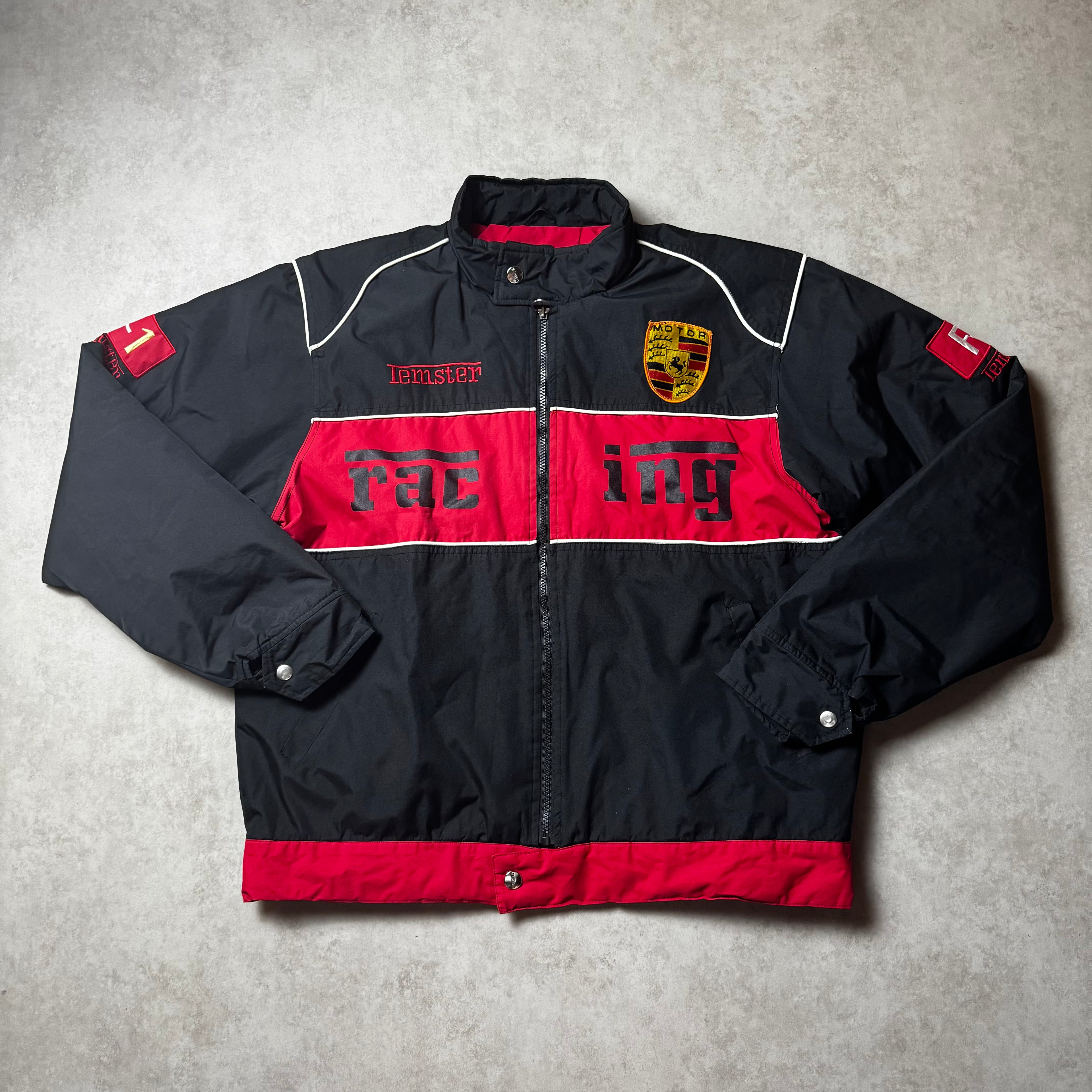 Black Racing Vintage Windbreaker - L (M)