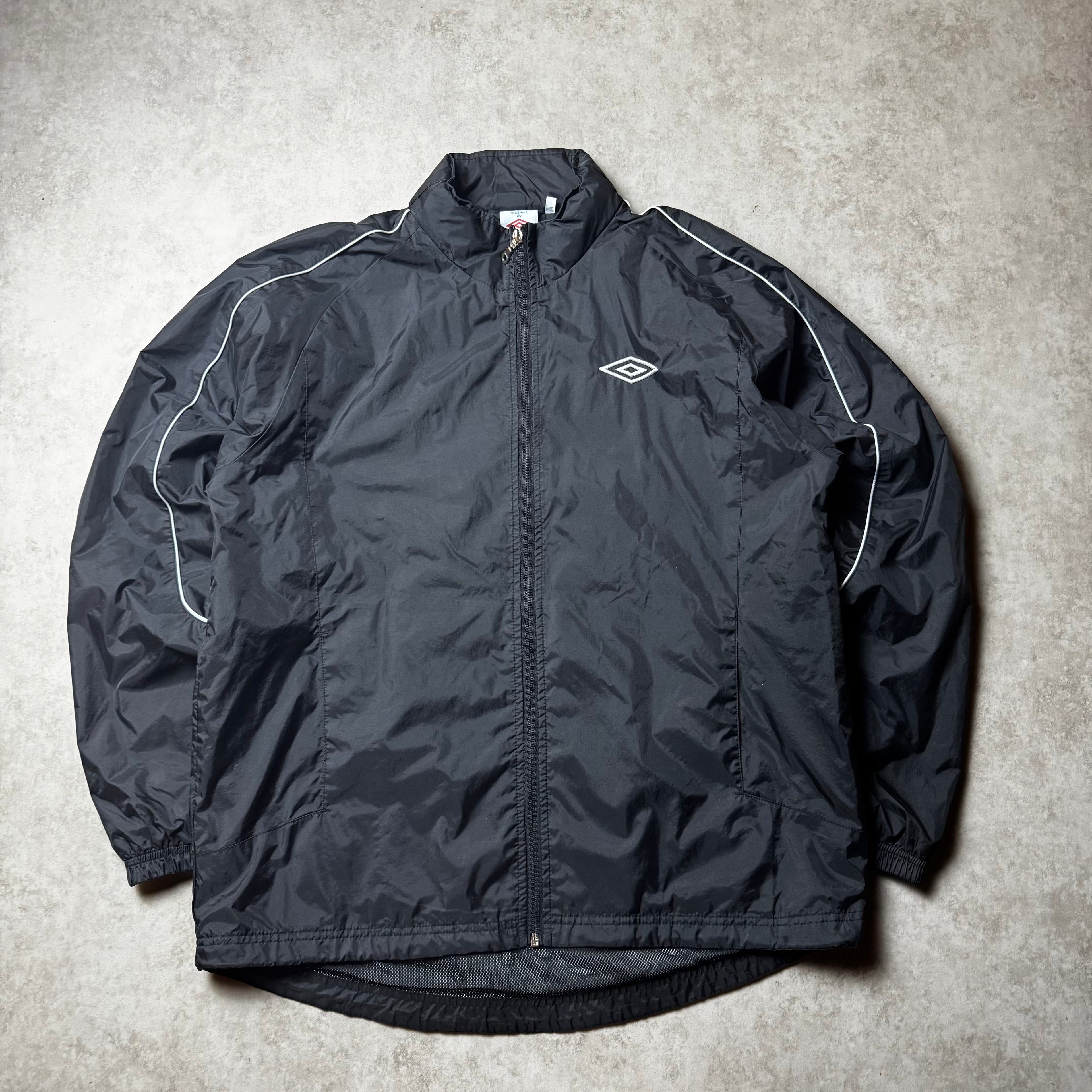 Black Vintage Umbro Windbreaker - L