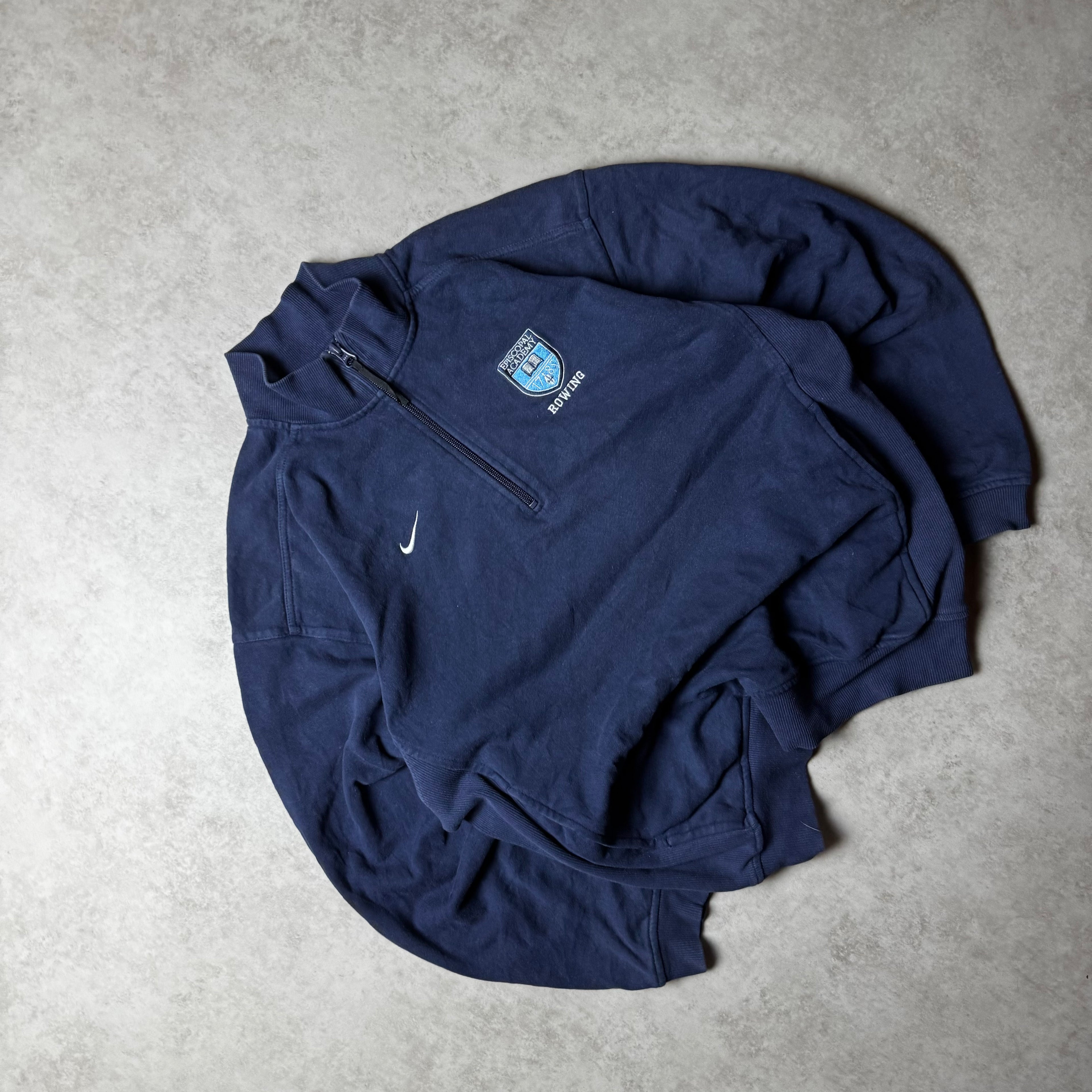 Dark Blue Nike Team Quarter Zip - Size XS