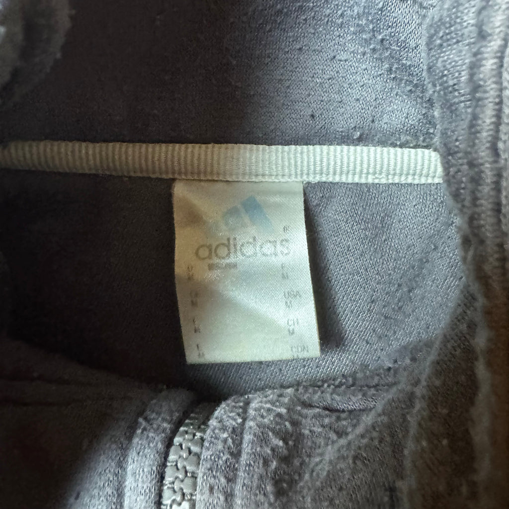 Gray Adidas Quarter Zip - M