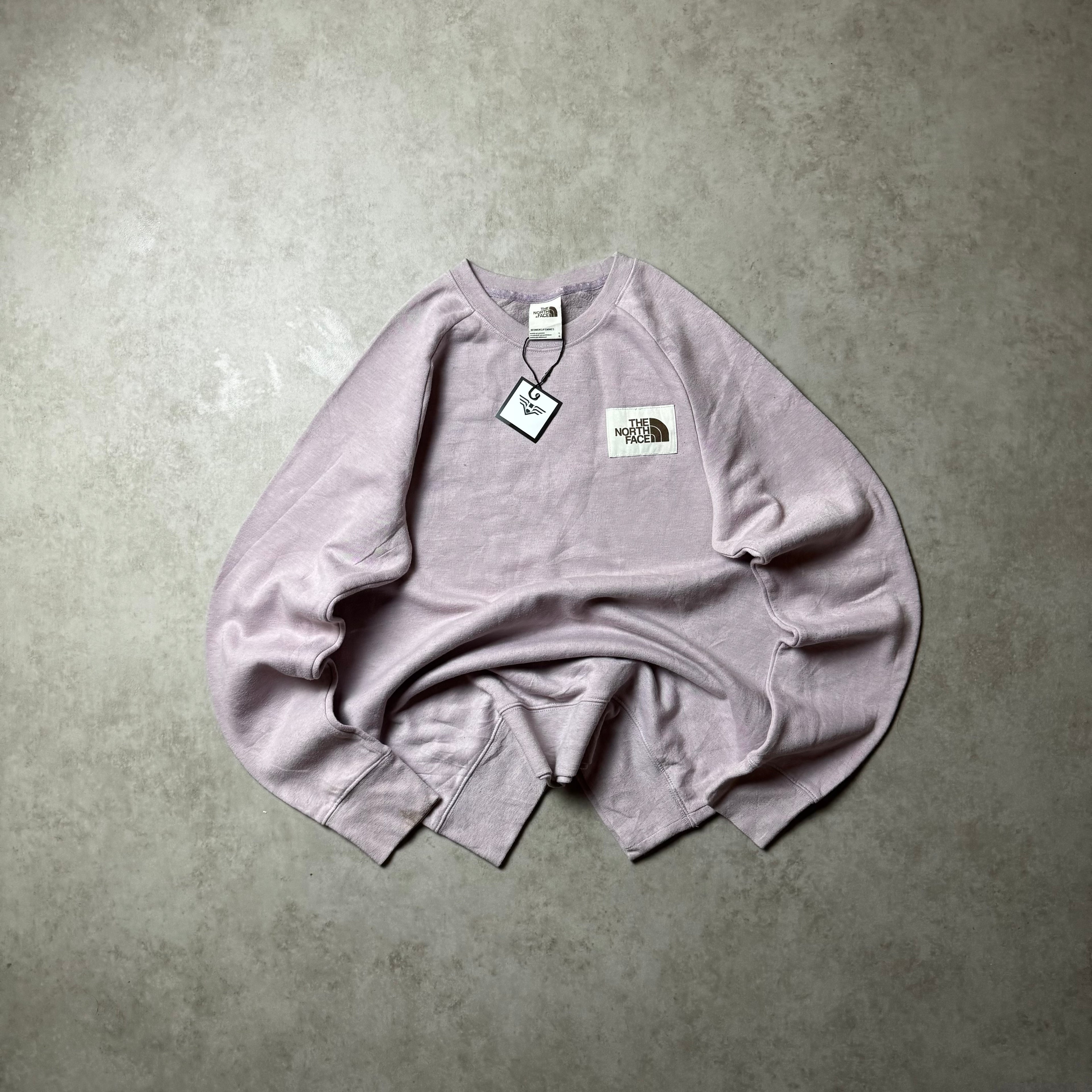Pink North Face Sweatshirt - Size L WMNS