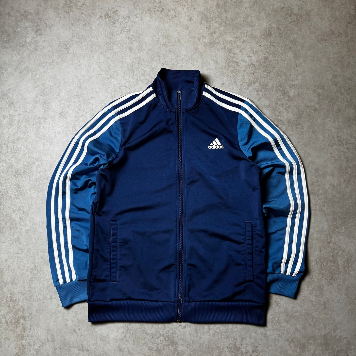 Blue Adidas Zip Up Hoodie - S