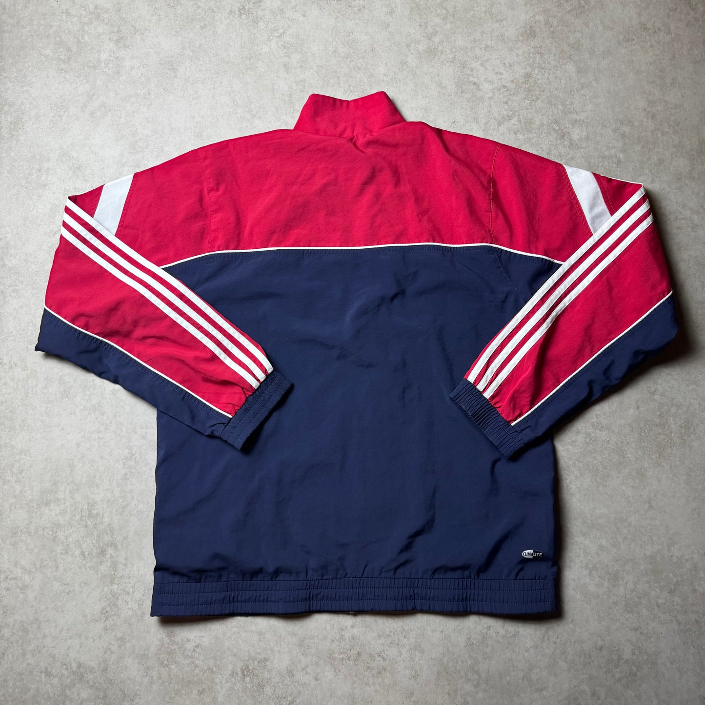 Navy Adidas Vintage Windbreaker - M