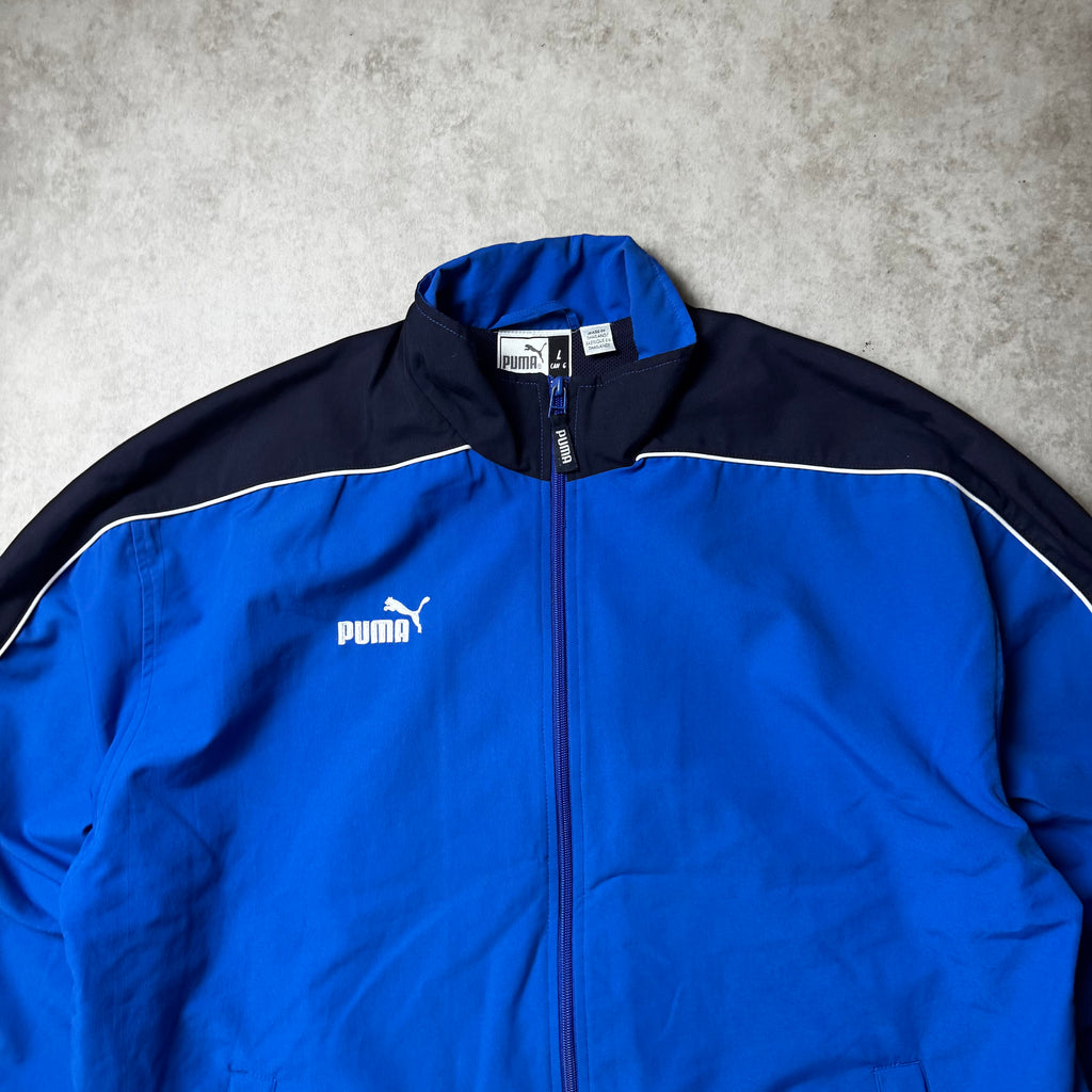Blue Puma Vintage Windbreaker - L