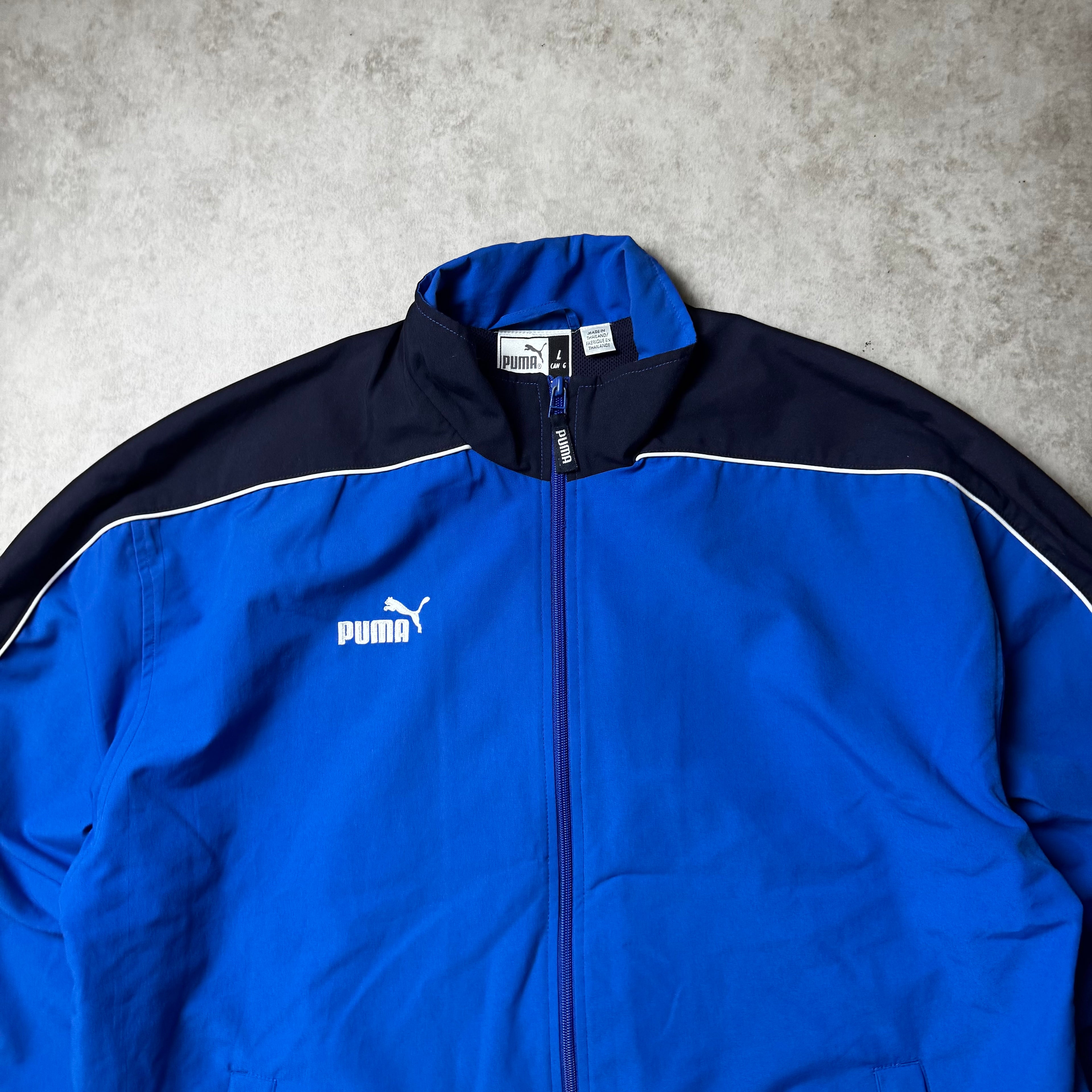Blue Puma Vintage Windbreaker - L