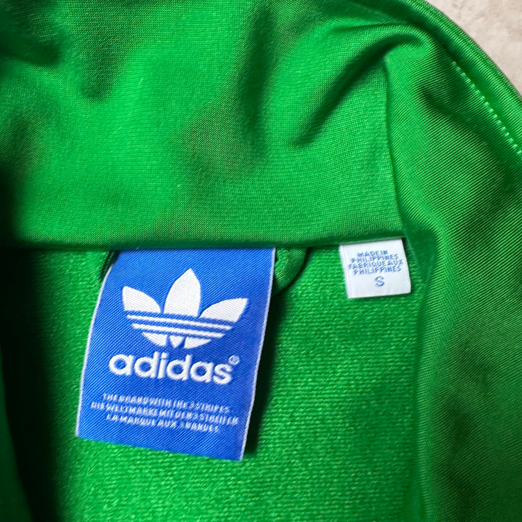 Green Adidas Zip Up Hoodie - S