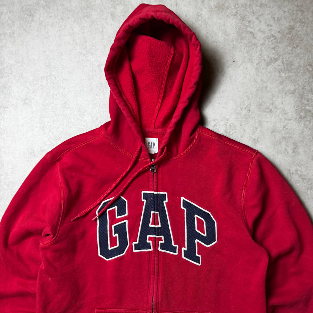 Red GAP Zip Up Hoodie - XS