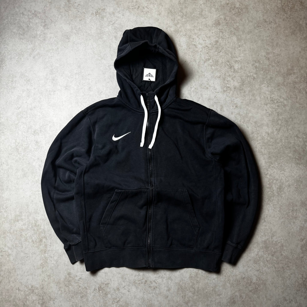 Black Nike Zip Up Hoodie - M
