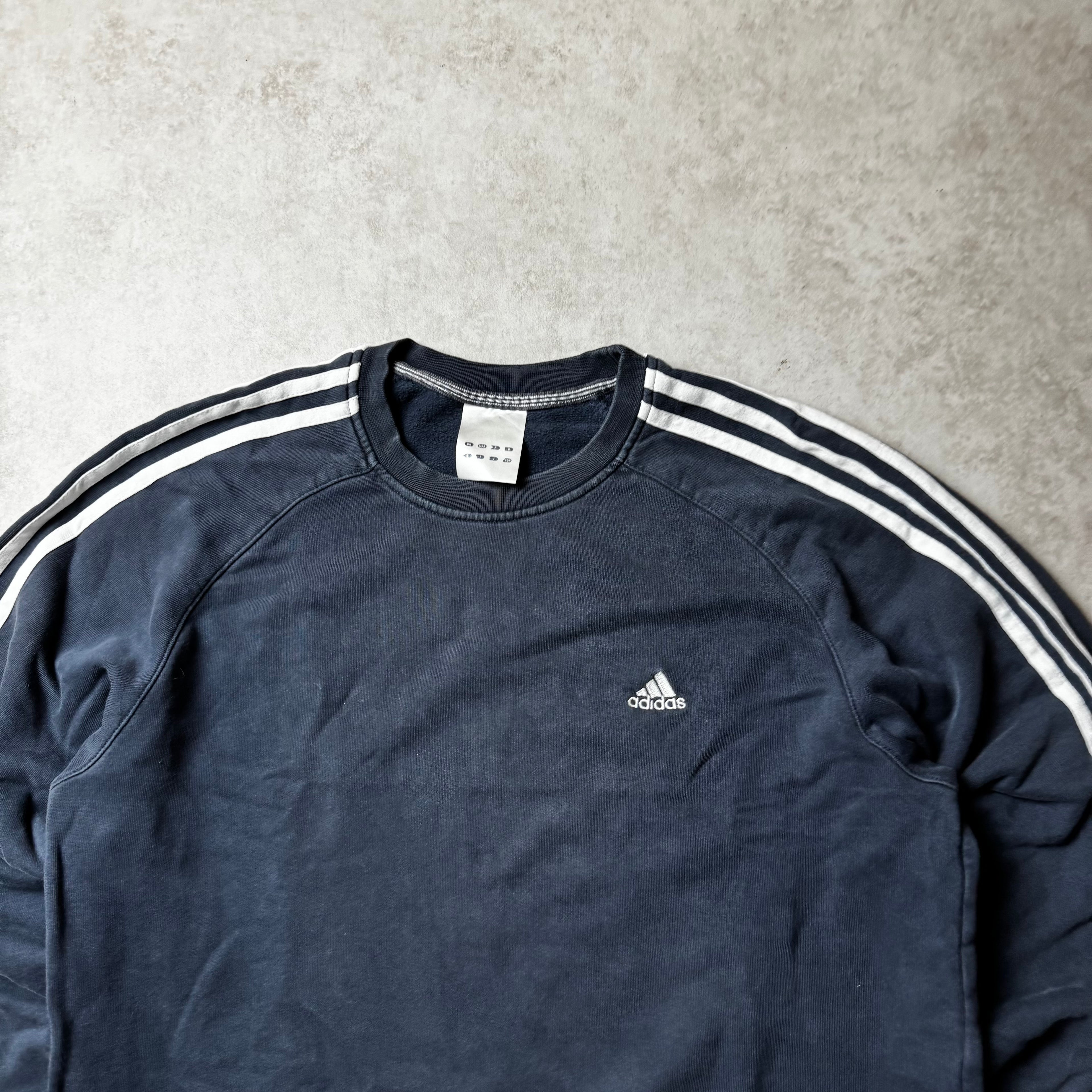 Black Adidas Vintage Sweatshirt - M