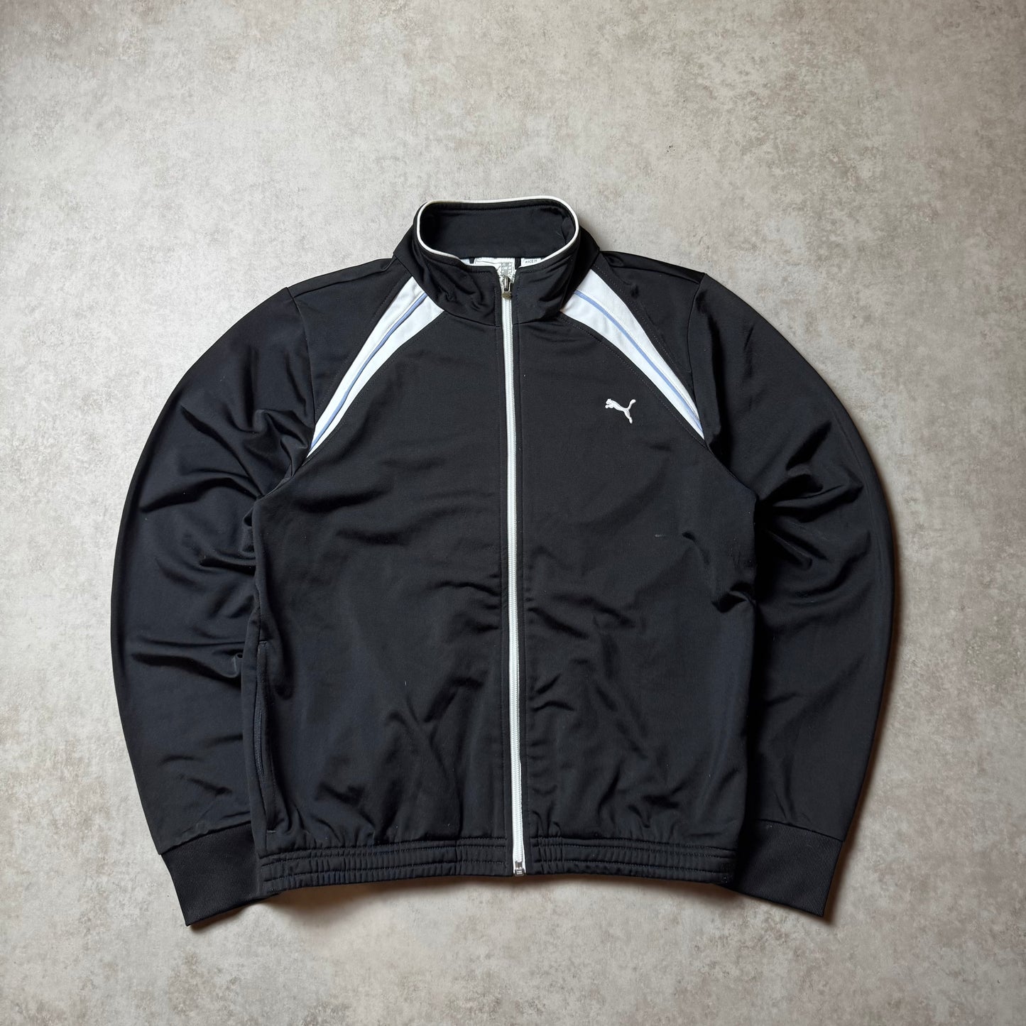 Black Zip Up Puma Hoodie - M