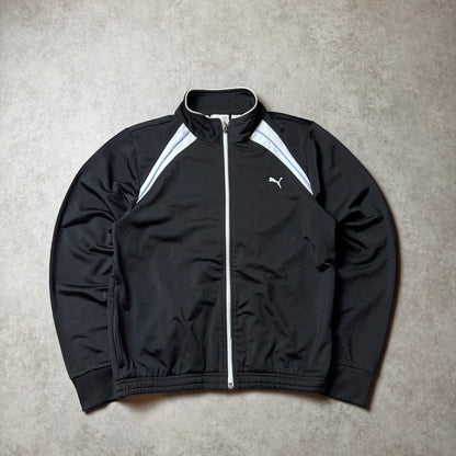 Black Zip Up Puma Hoodie - M
