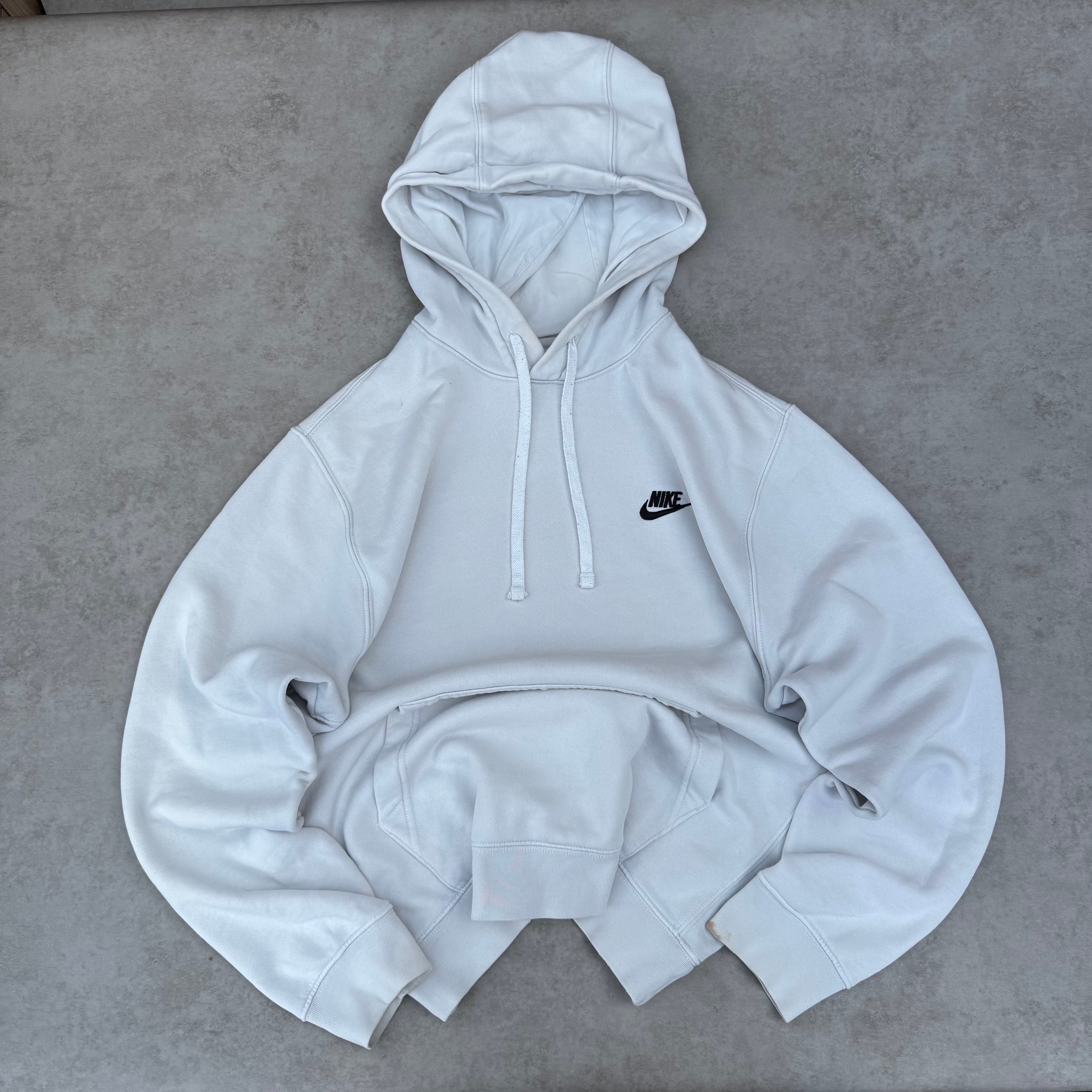 White Nike Hoodie - Size M