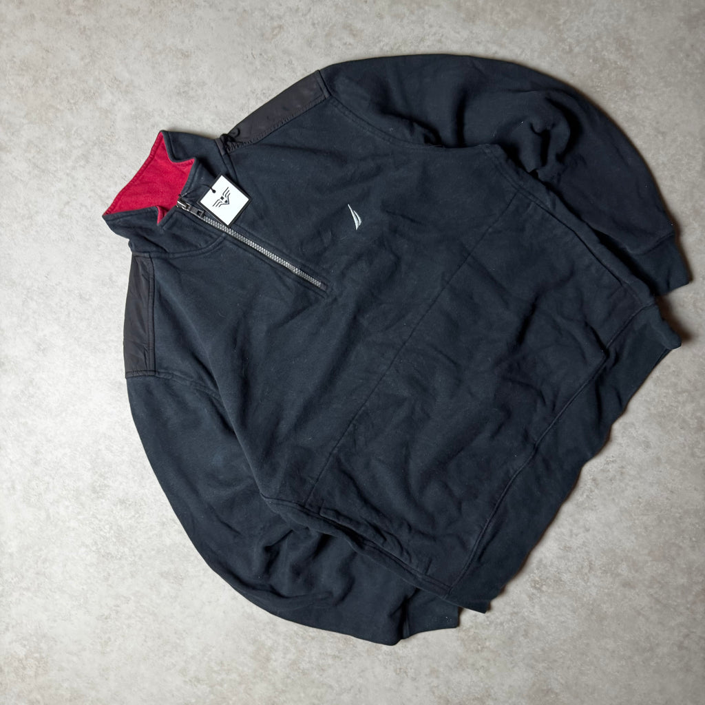 Black Nautica Quarter Zip - Size M