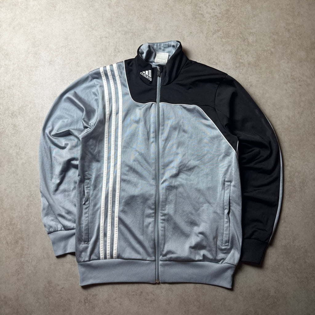 Gray Adidas Zip Up Hoodie - S