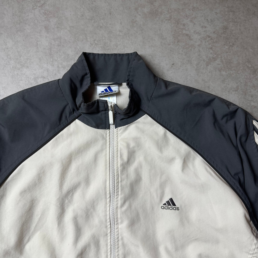 Beige Vintage Adidas Windbreakers - L