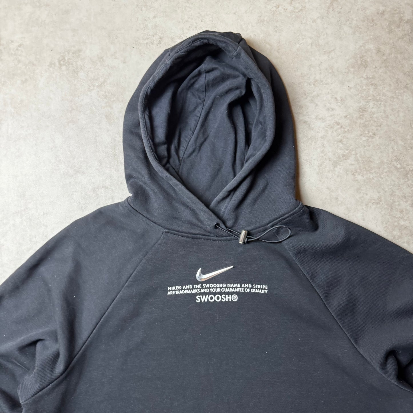 Black Nike Swoosh Hoodie - S