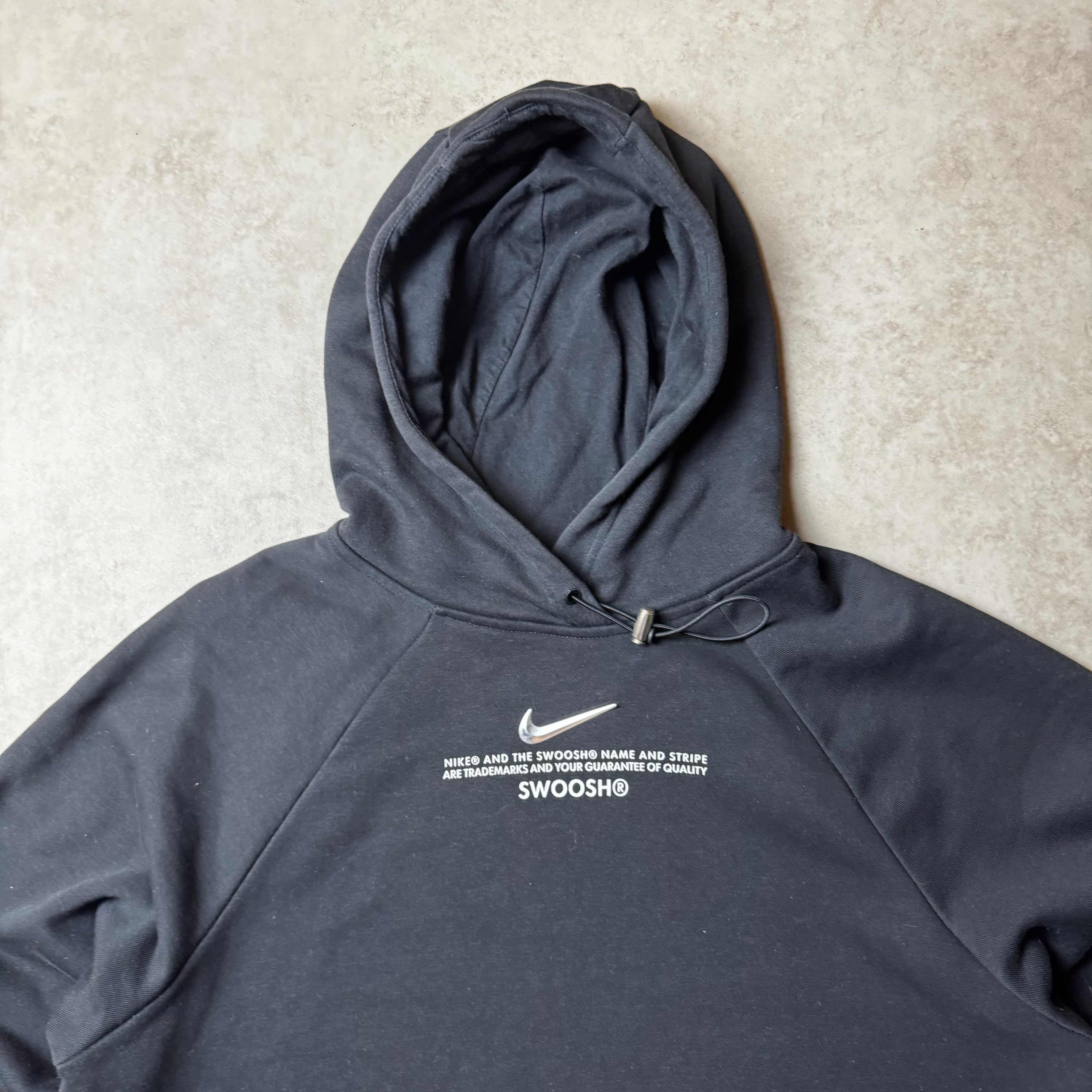 Black Nike Swoosh Hoodie - S