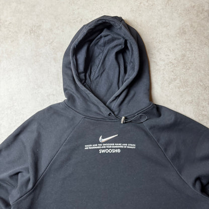 Black Nike Swoosh Hoodie - S