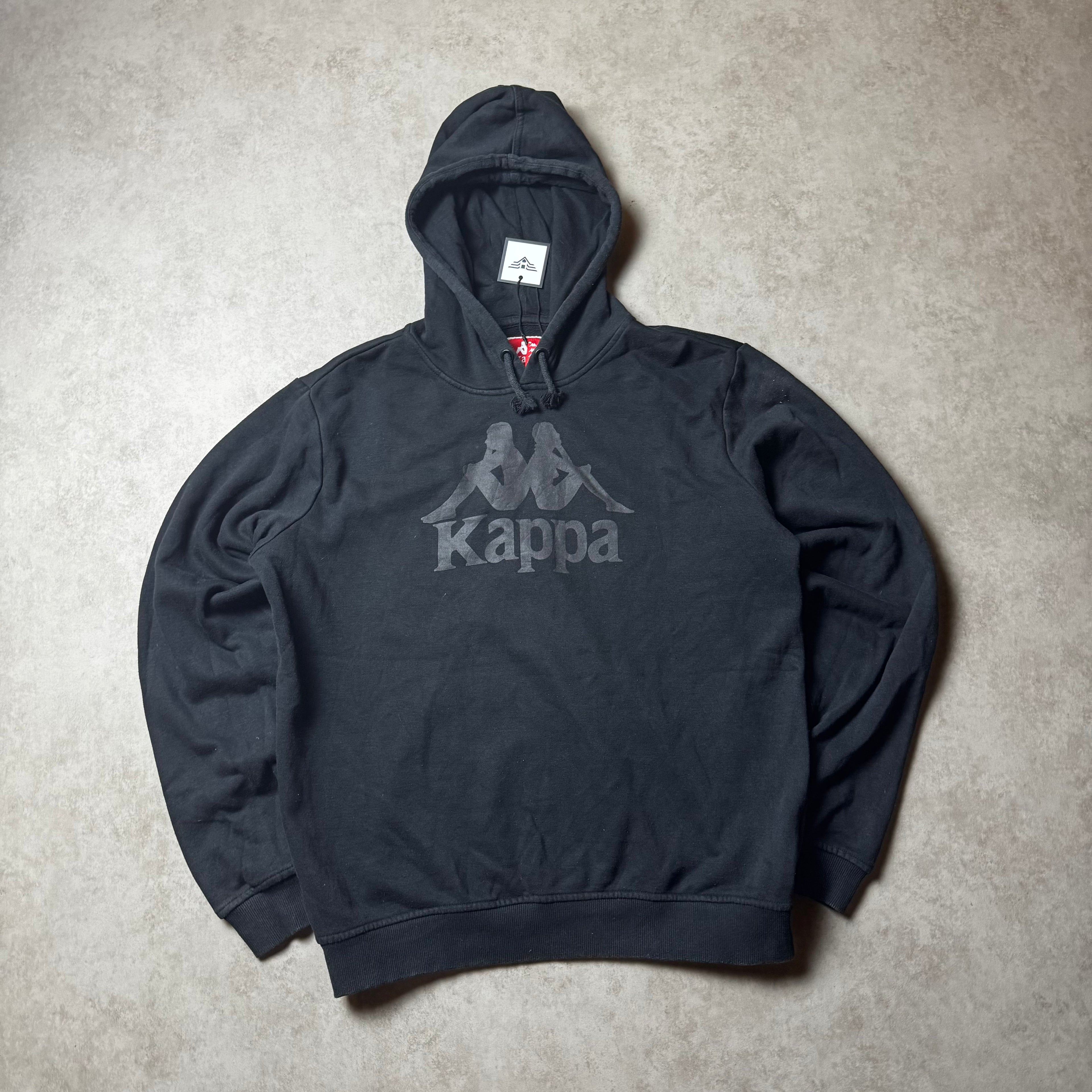 Black Kappa Hoodie - L