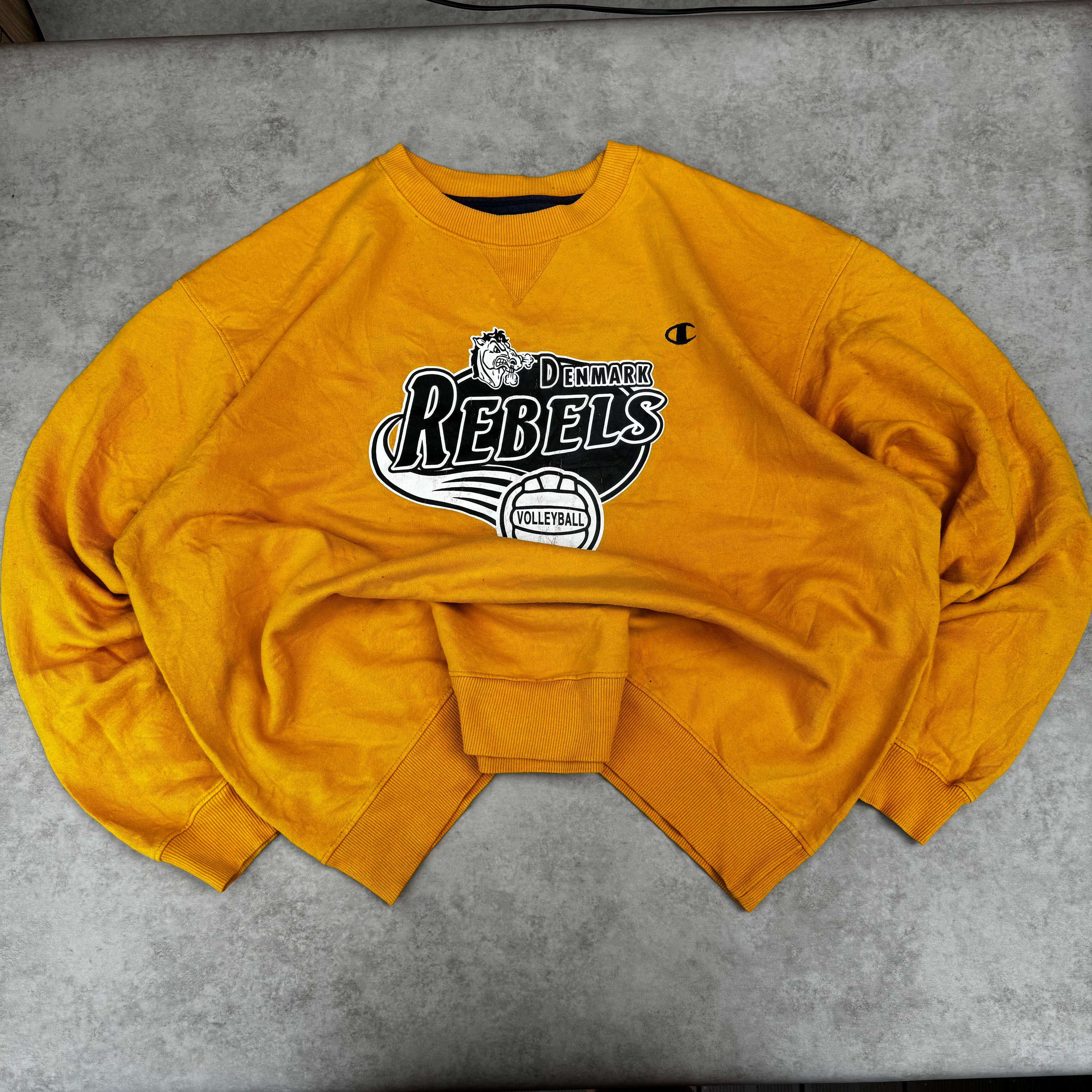 Yellow Champion Sweatshirt - Size XL