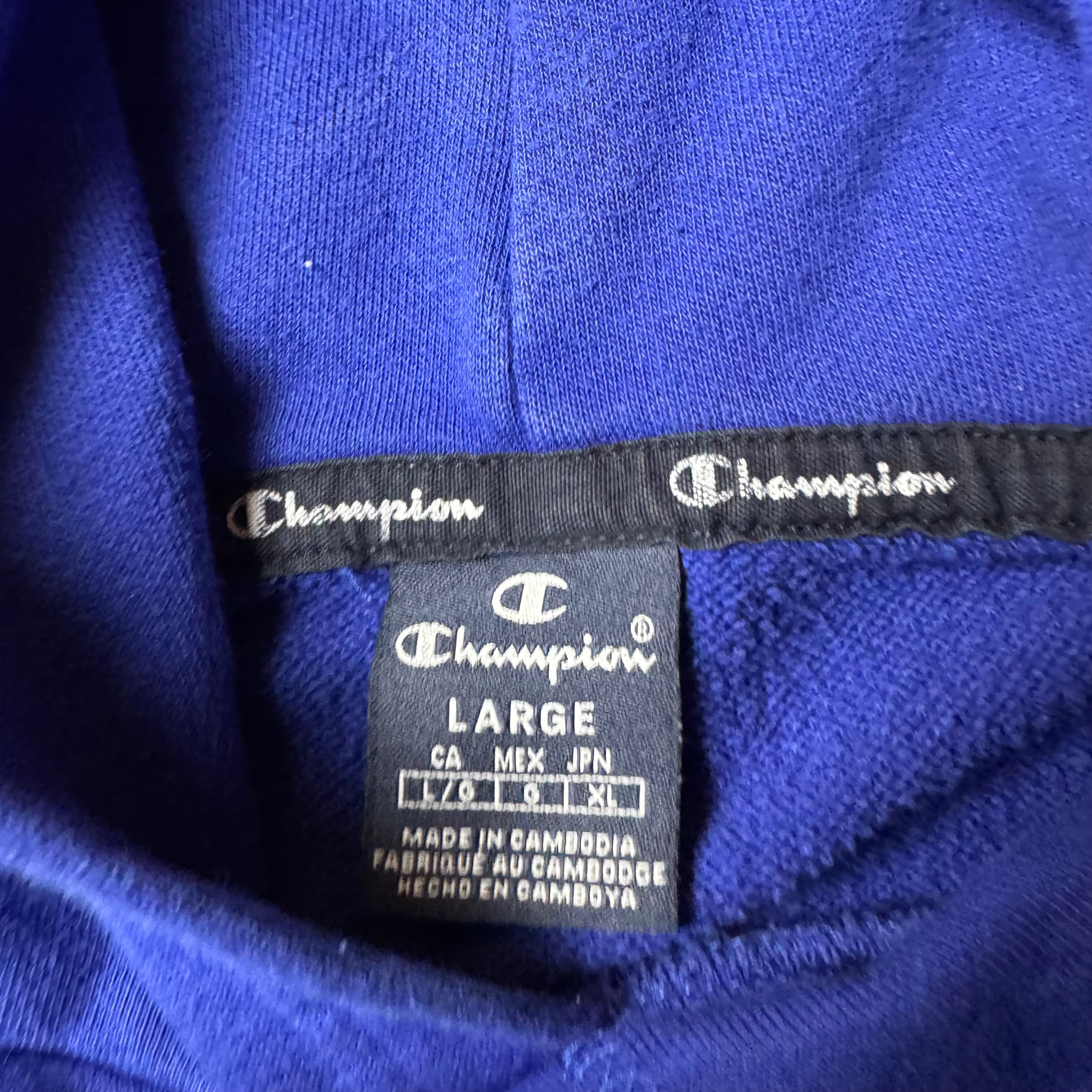 Blue Champion Hoodie - L (S)