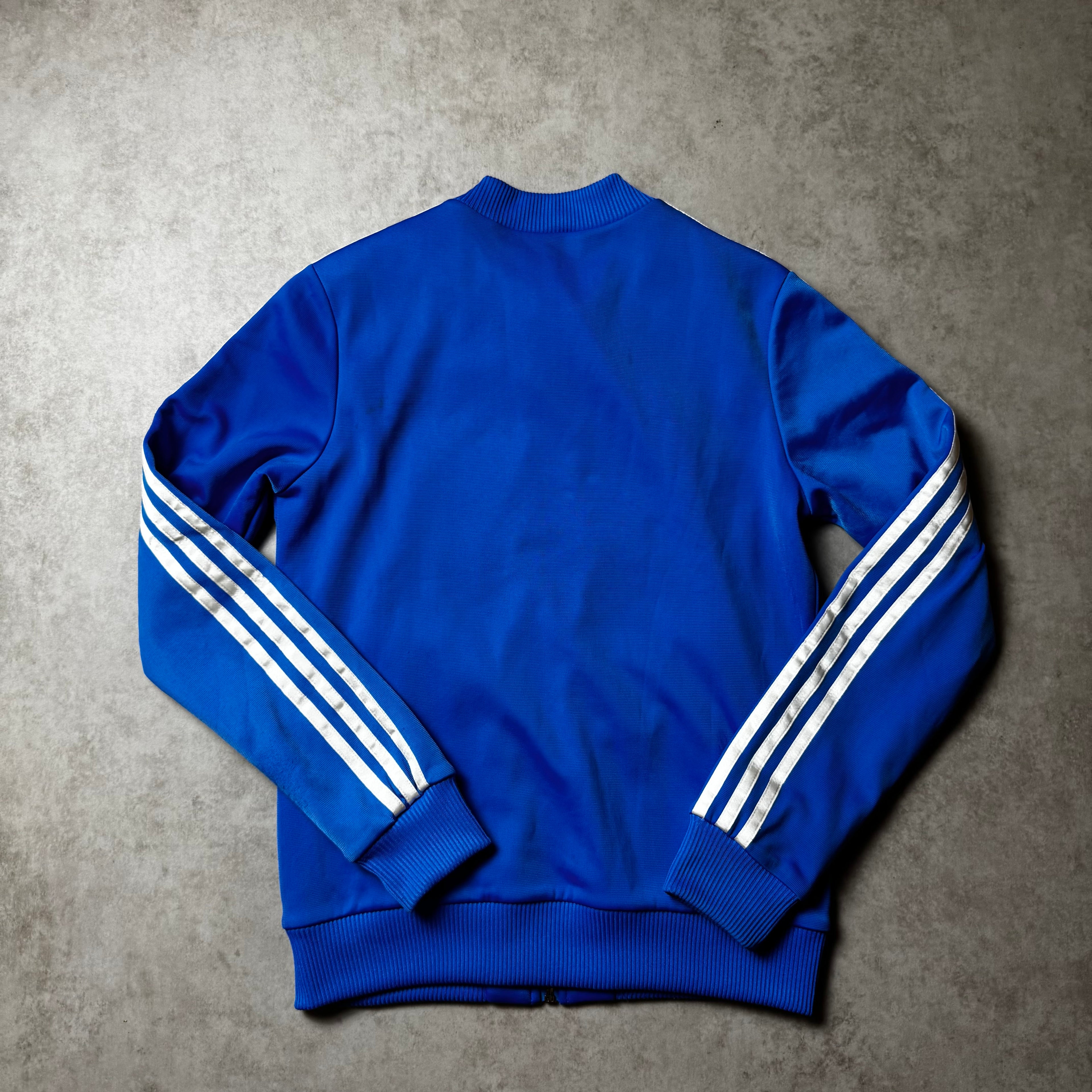Blue Adidas Zip Up Hoodie - S