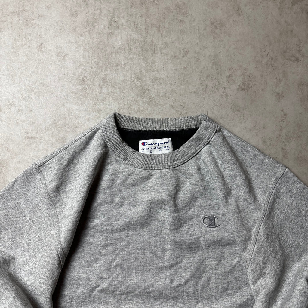 Gray Champion Logo Sweatshirt - Size S