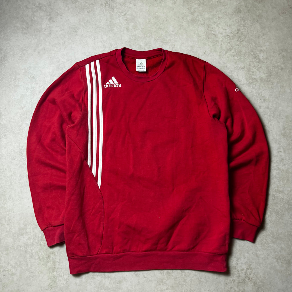 Red Adidas Sweatshirt - M